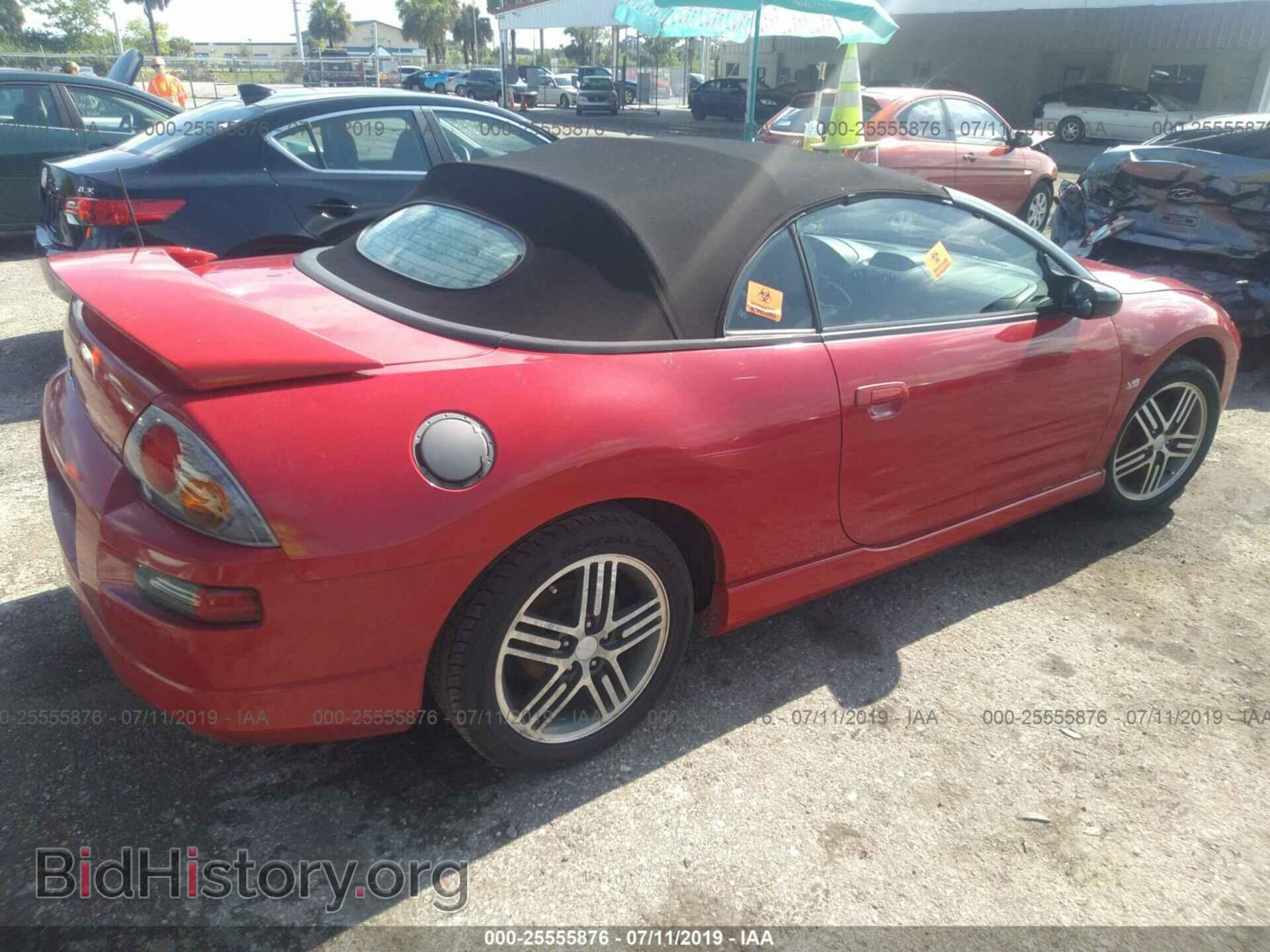 2003 MITSUBISHI ECLIPSE - VIN: 4A3AE75H13E139619 - Фото 4