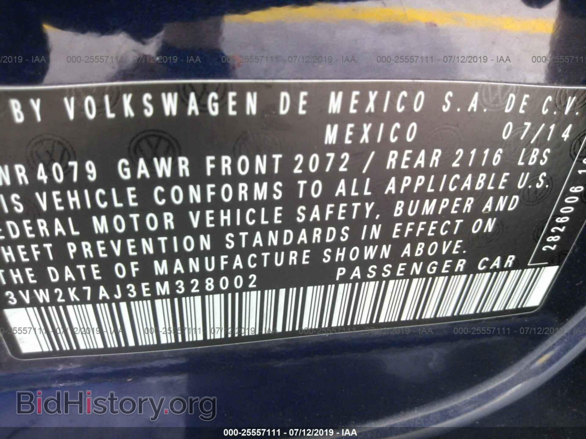 2014 VOLKSWAGEN JETTA - VIN: 3VW2K7AJ3EM328002 - Фото 9