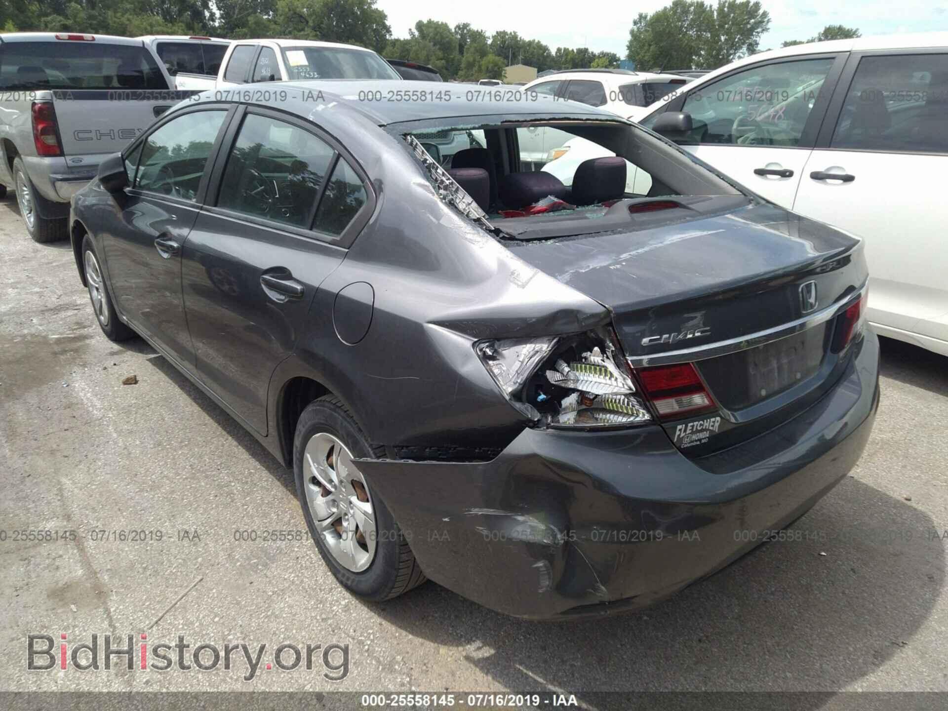 2013 HONDA CIVIC - VIN: 19XFB2F54DE036841 - Фото 3