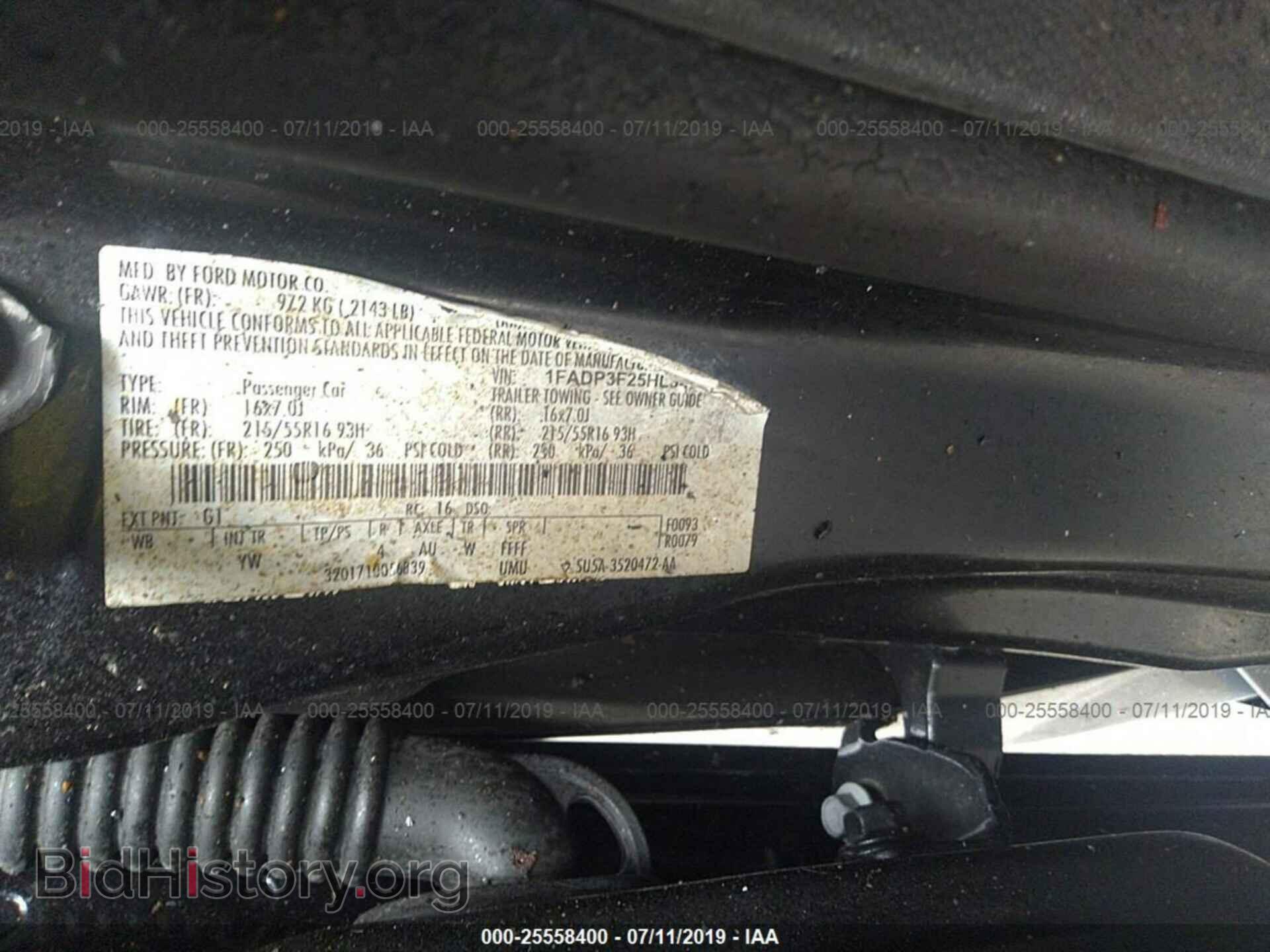 2017 FORD FOCUS - VIN: 1FADP3F25HL345323 - Фото 9