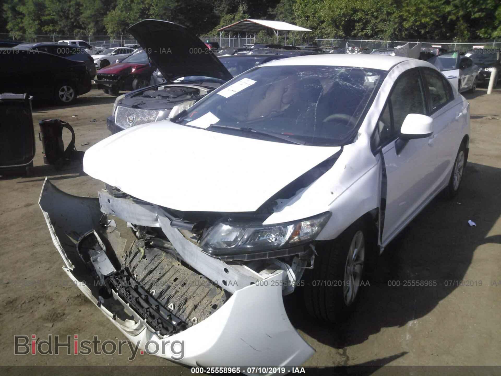 2013 HONDA CIVIC - VIN: 2HGFB2F52DH554856 - Фото 2