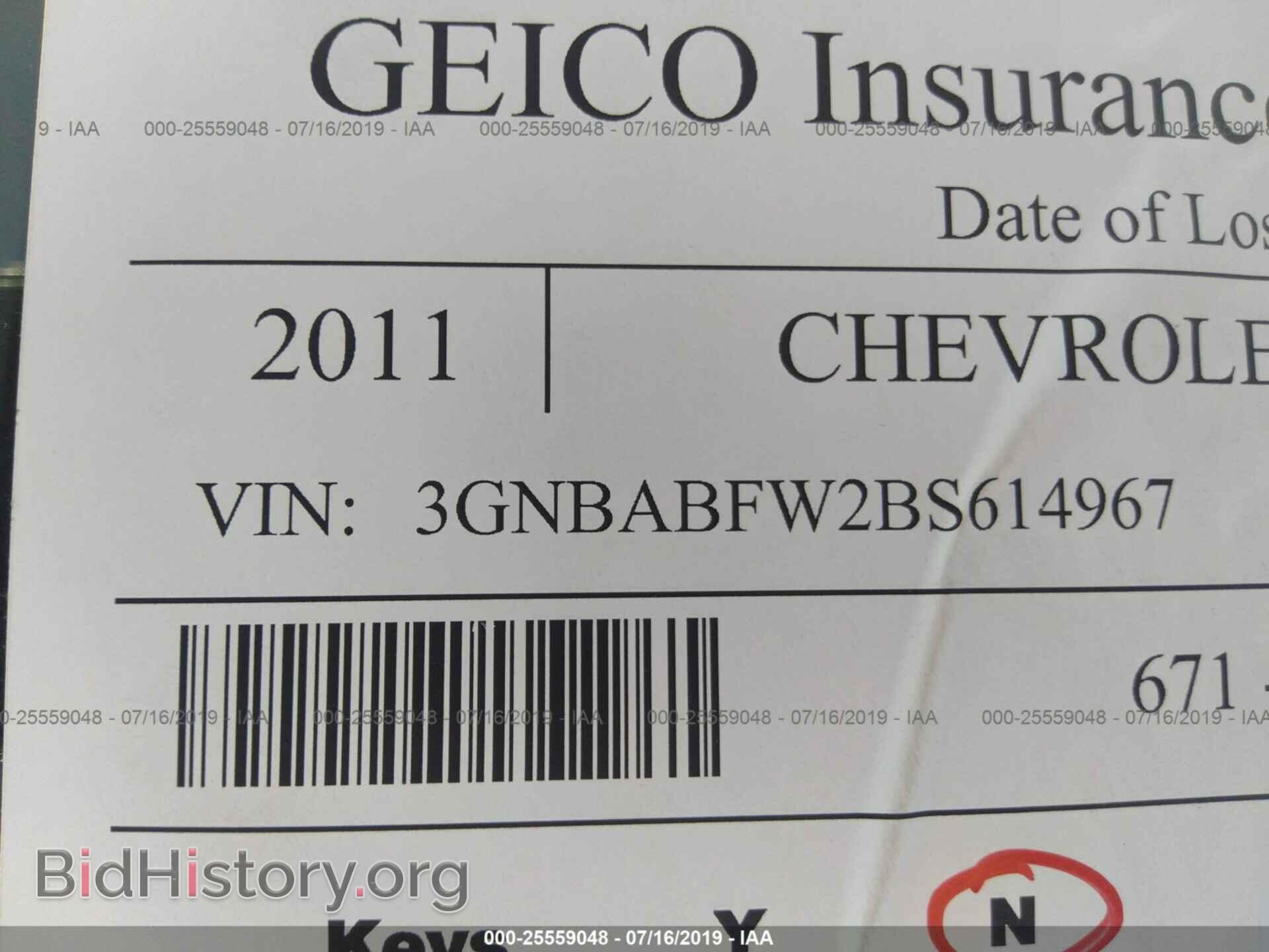2011 CHEVROLET HHR - VIN: 3GNBABFW2BS614967 - Фото 9