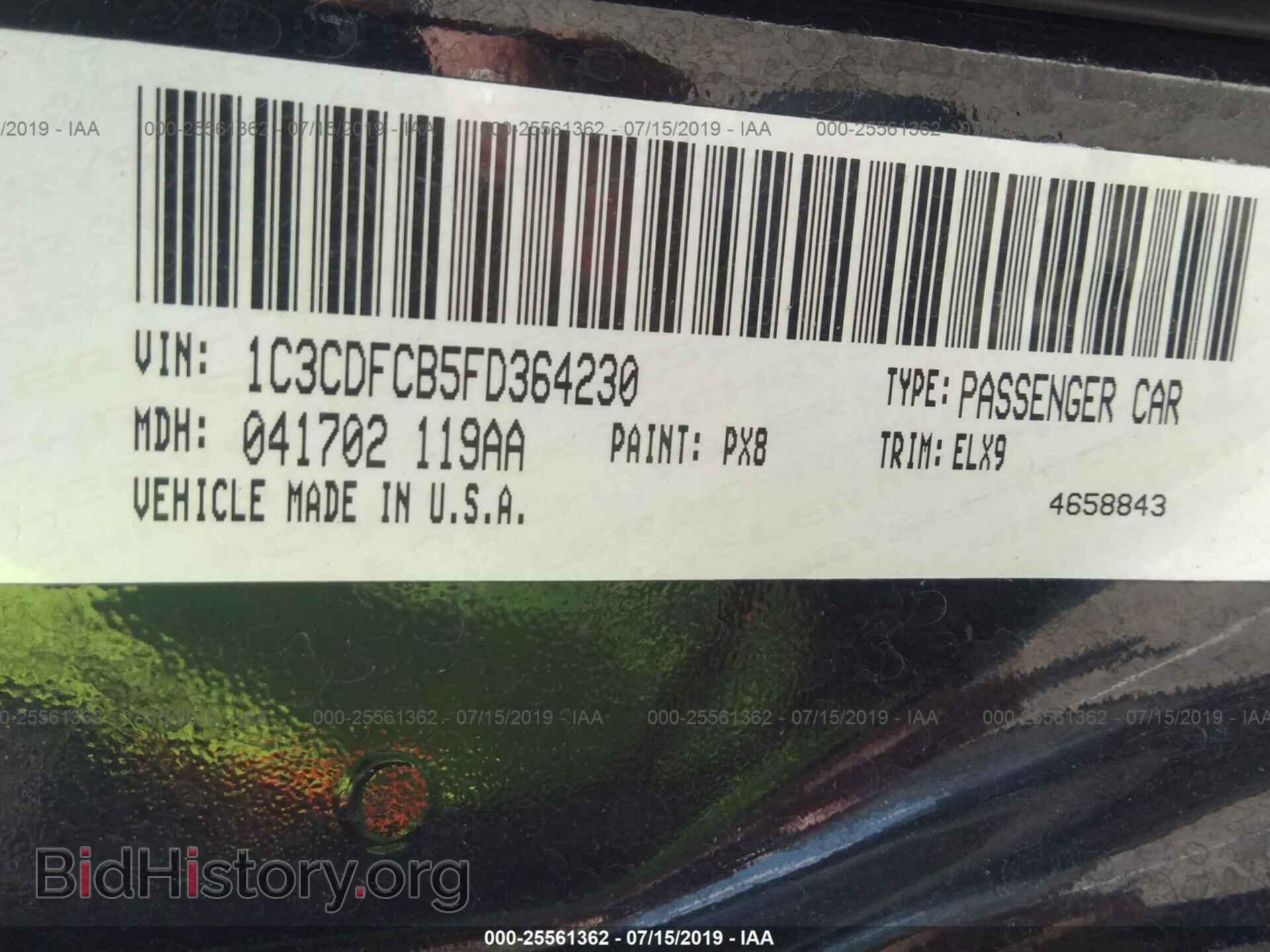 2015 DODGE DART - VIN: 1C3CDFCB5FD364230 - Фото 9