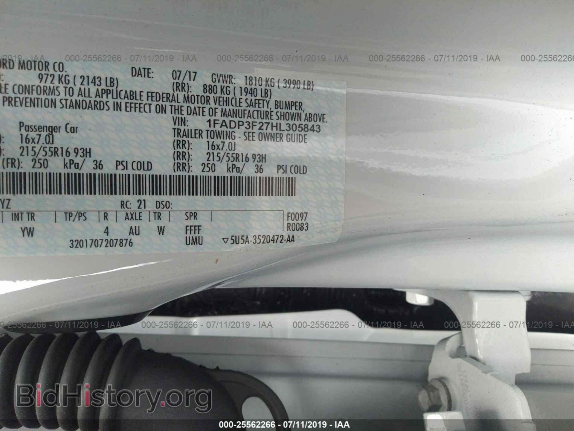 2017 FORD FOCUS - VIN: 1FADP3F27HL305843 - Photo 9