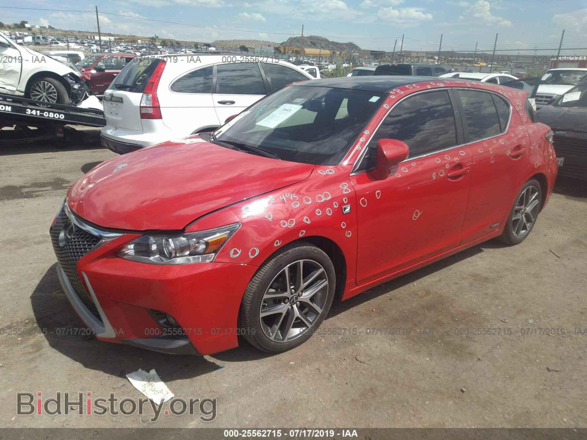 2014 LEXUS CT - VIN: JTHKD5BH7E2184909 - Фото 2