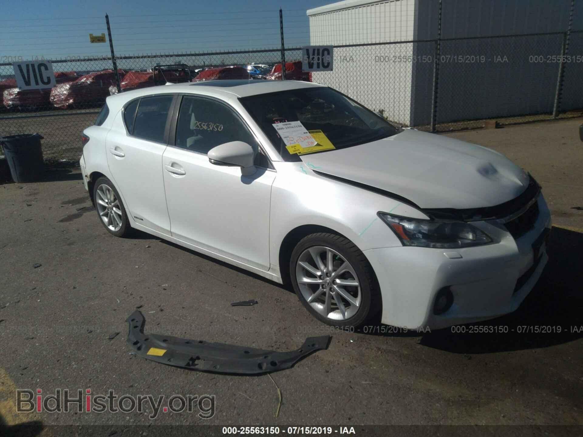 Photo JTHKD5BH8C2049760 - LEXUS CT 2012