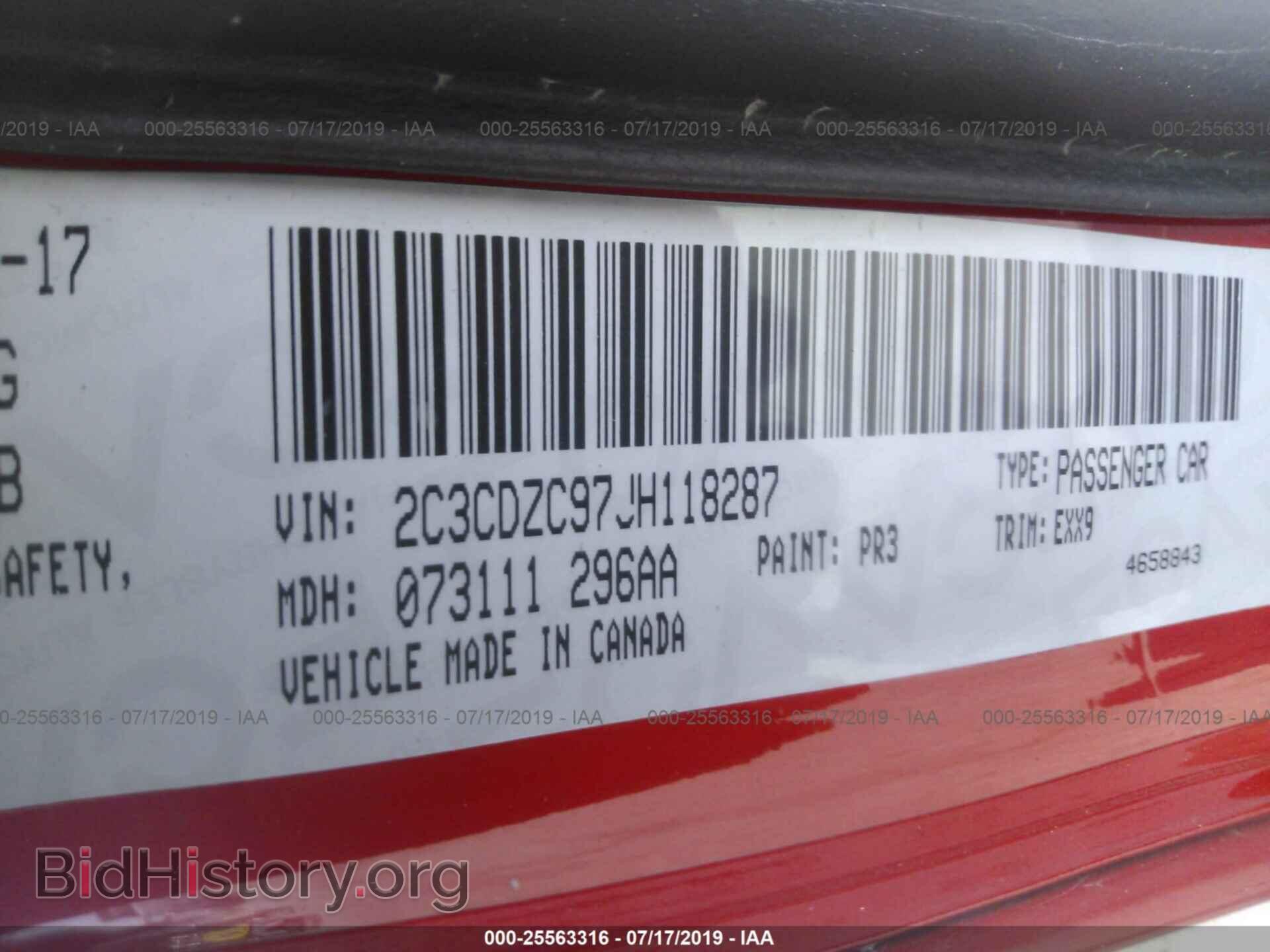 2018 DODGE CHALLENGER - VIN: 2C3CDZC97JH118287 - Photo 9
