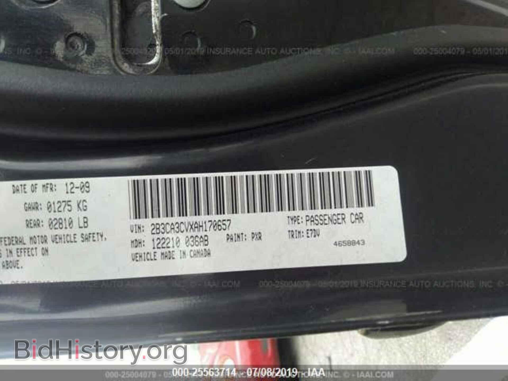 2010 DODGE CHARGER - VIN: 2B3CA3CVXAH170657 - Фото 9