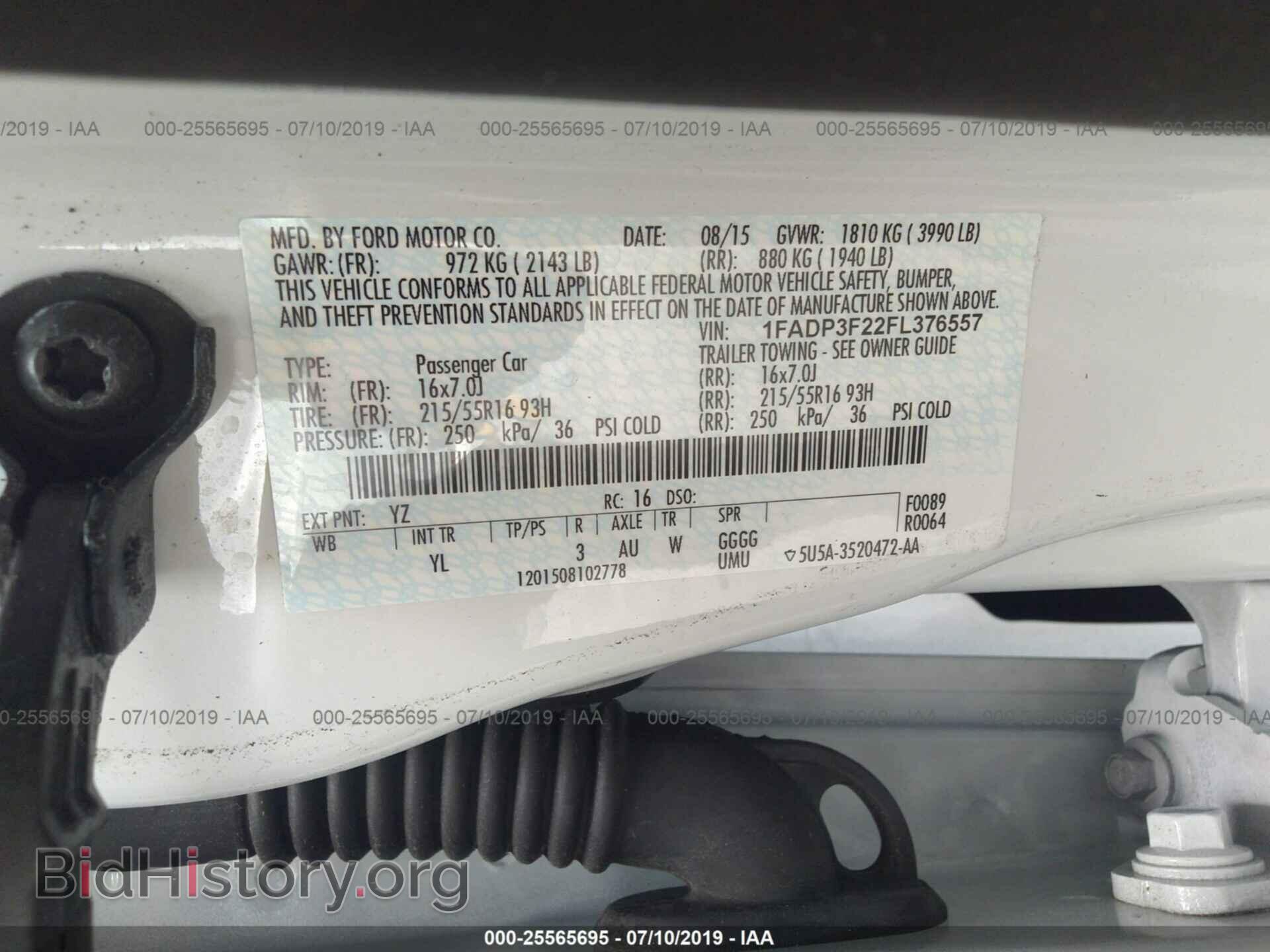 2015 FORD FOCUS - VIN: 1FADP3F22FL376557 - Photo 9