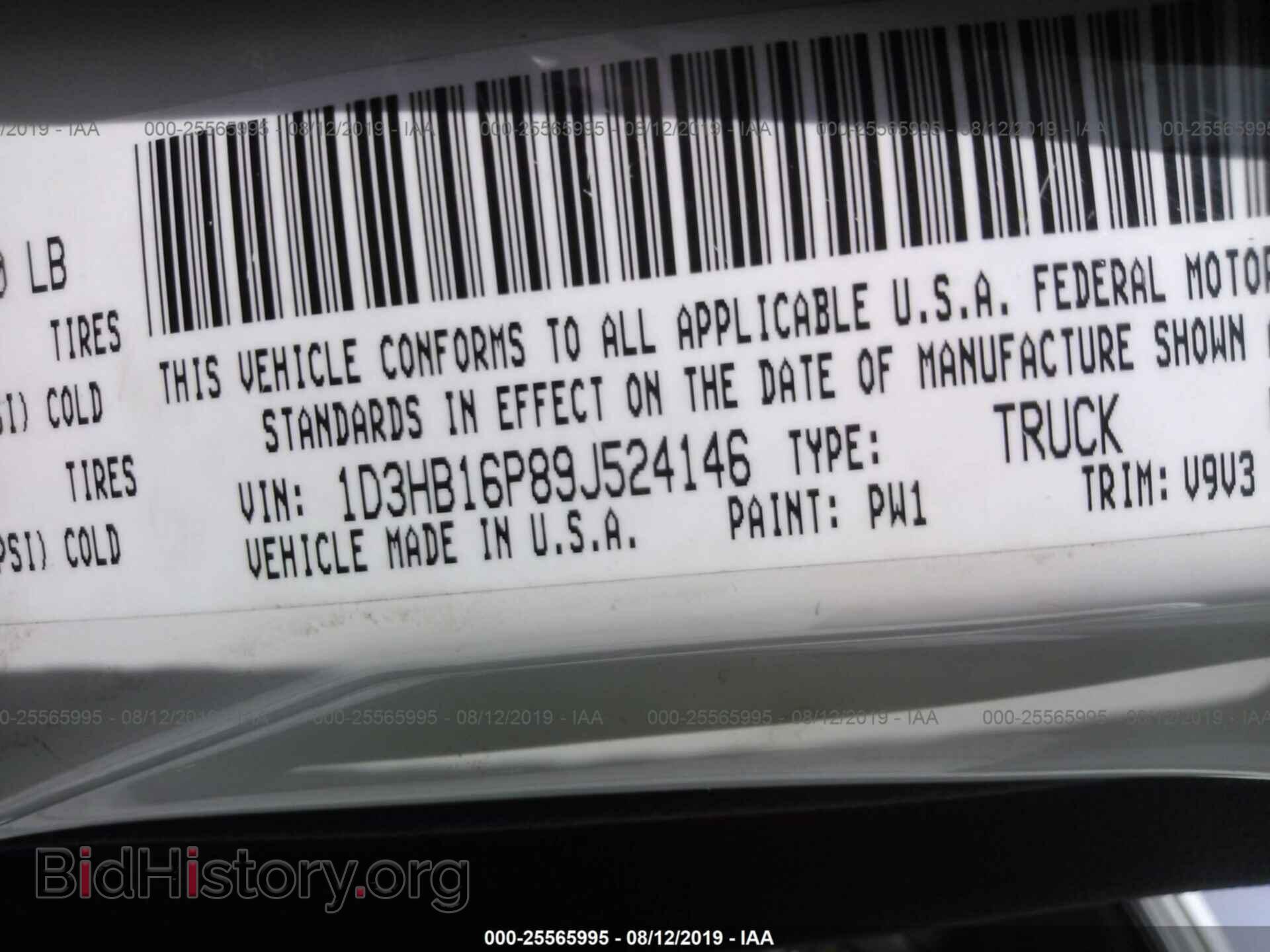 2009 DODGE RAM 1500 - VIN: 1D3HB16P89J524146 - Фото 9