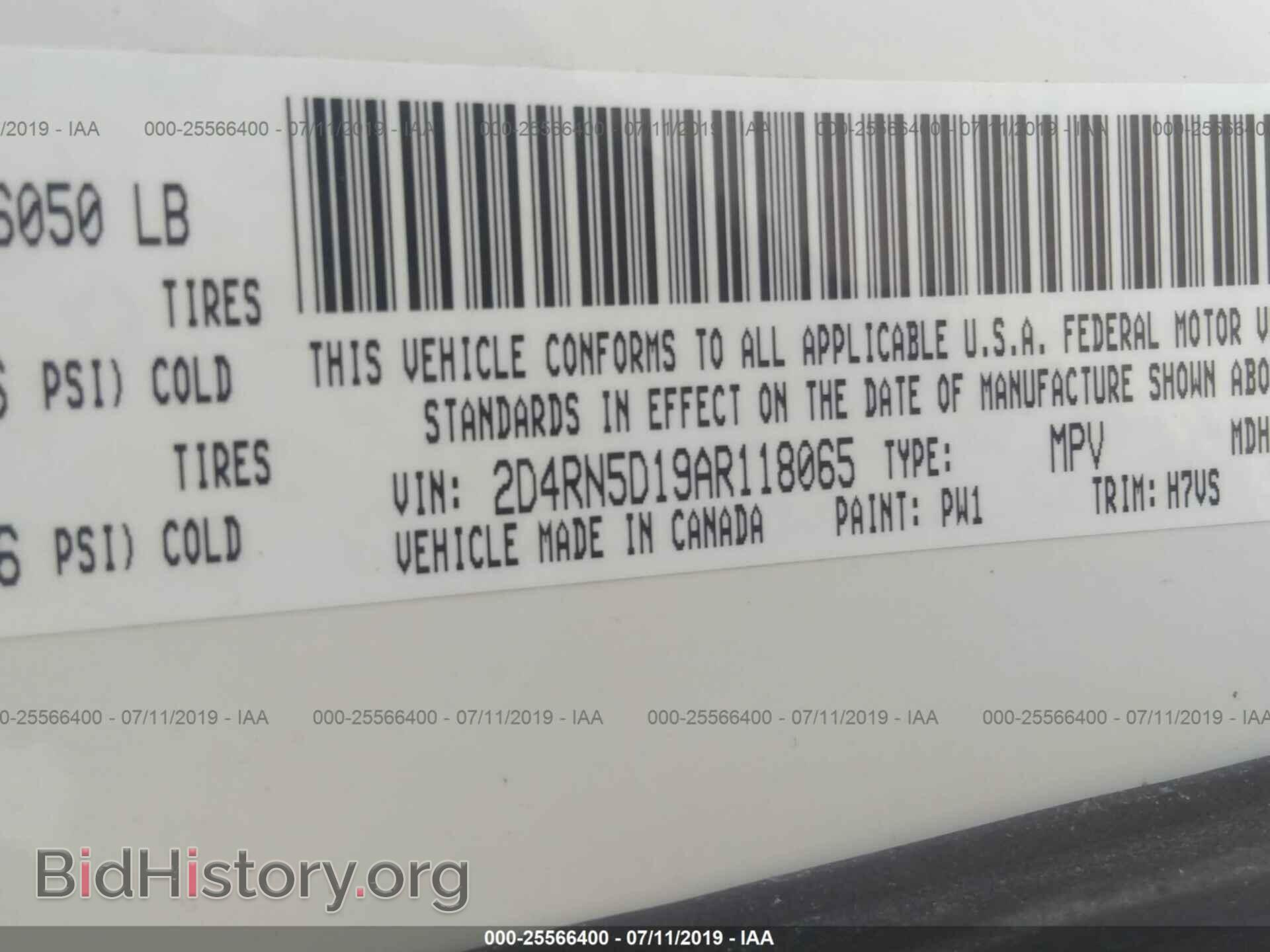 2010 DODGE GRAND CARAVAN - VIN: 2D4RN5D19AR118065 - Фото 9