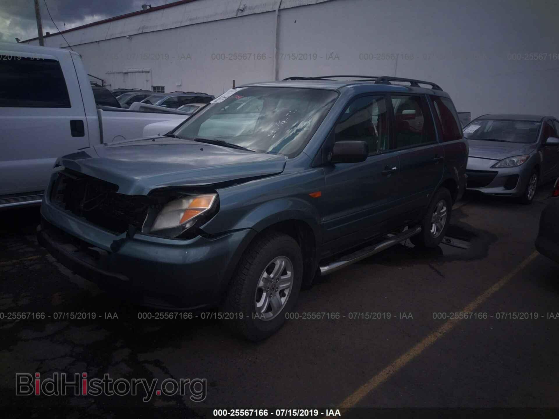 2007 HONDA PILOT - VIN: 2HKYF18167H508555 - Фото 2