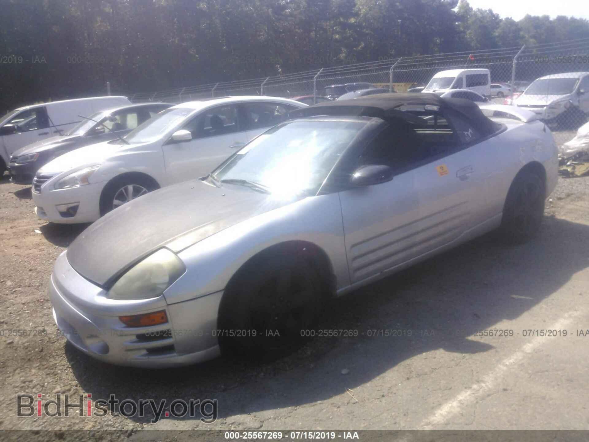 2001 MITSUBISHI ECLIPSE - VIN: 4A3AE45G81E167274 - Фото 2