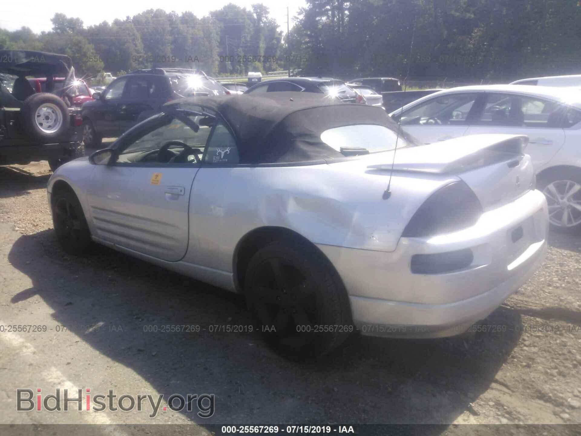 2001 MITSUBISHI ECLIPSE - VIN: 4A3AE45G81E167274 - Фото 3