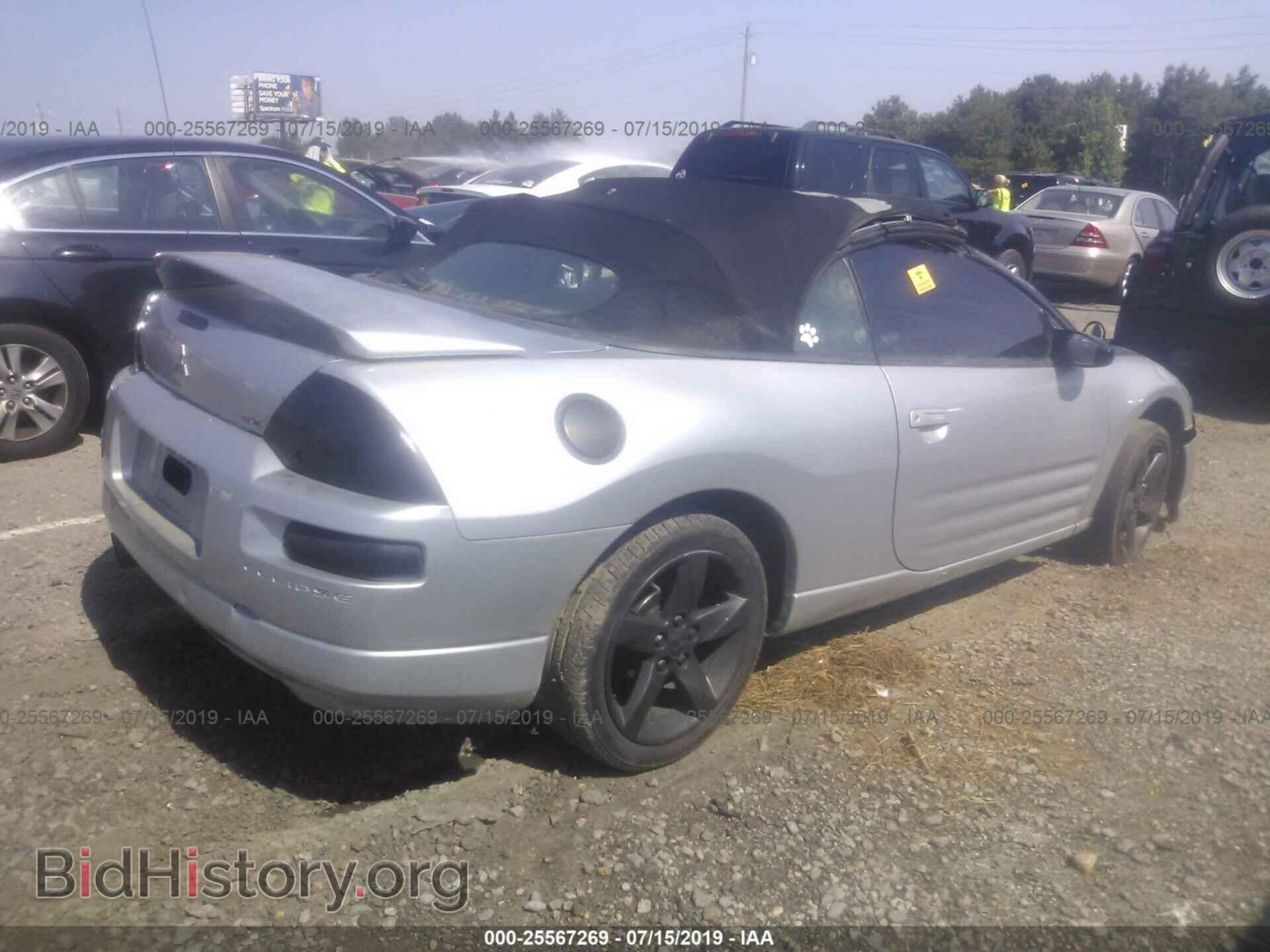 2001 MITSUBISHI ECLIPSE - VIN: 4A3AE45G81E167274 - Фото 4