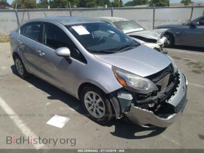2012 Kia RIO LX, серебристый — VIN KNADM4A33C6047219, IAAI