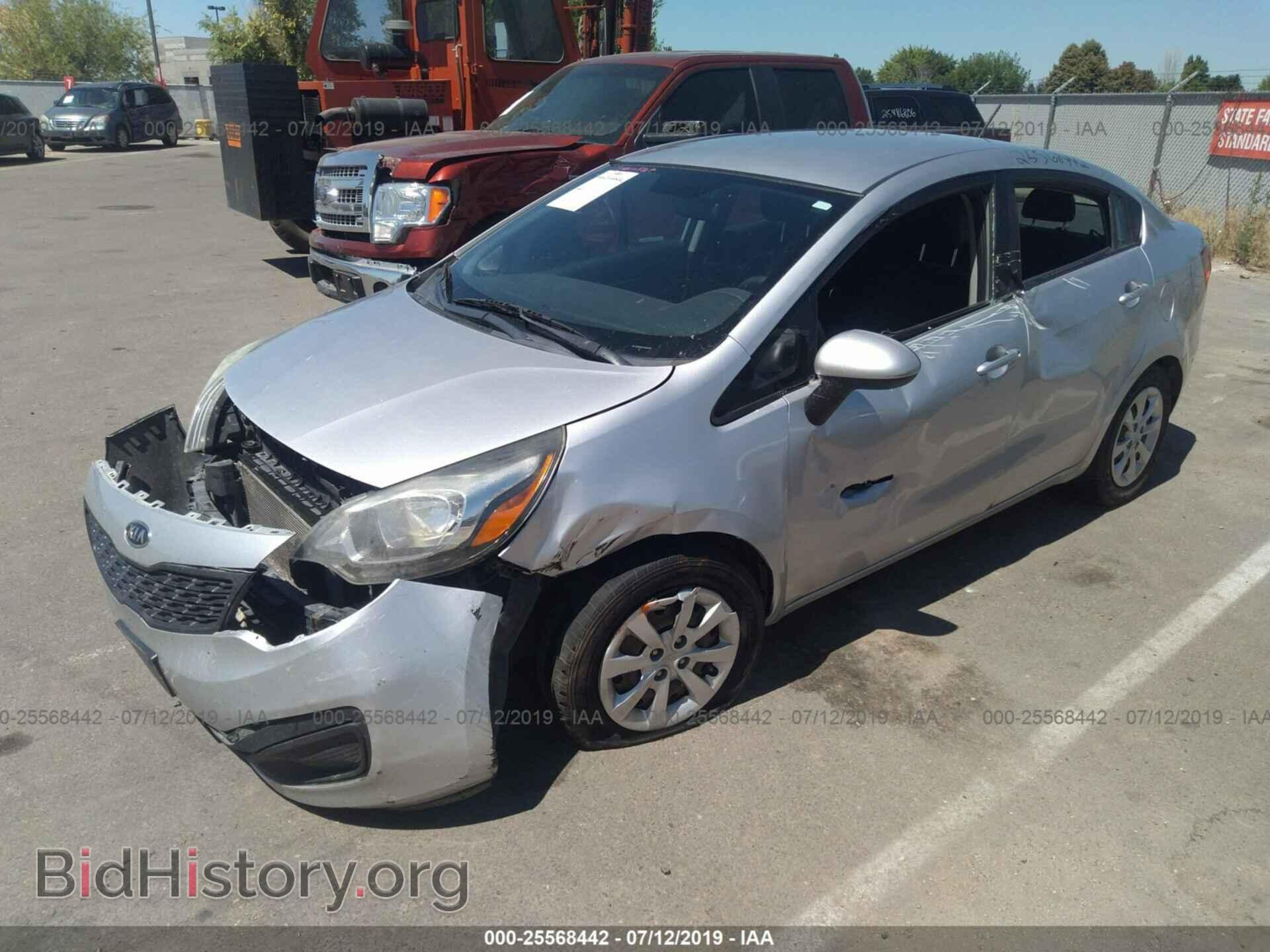 2012 KIA RIO - VIN: KNADM4A33C6047219 - Фото 2