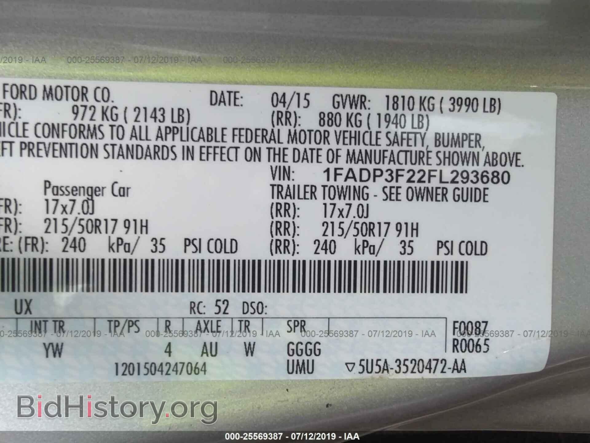 2015 FORD FOCUS - VIN: 1FADP3F22FL293680 - Photo 9