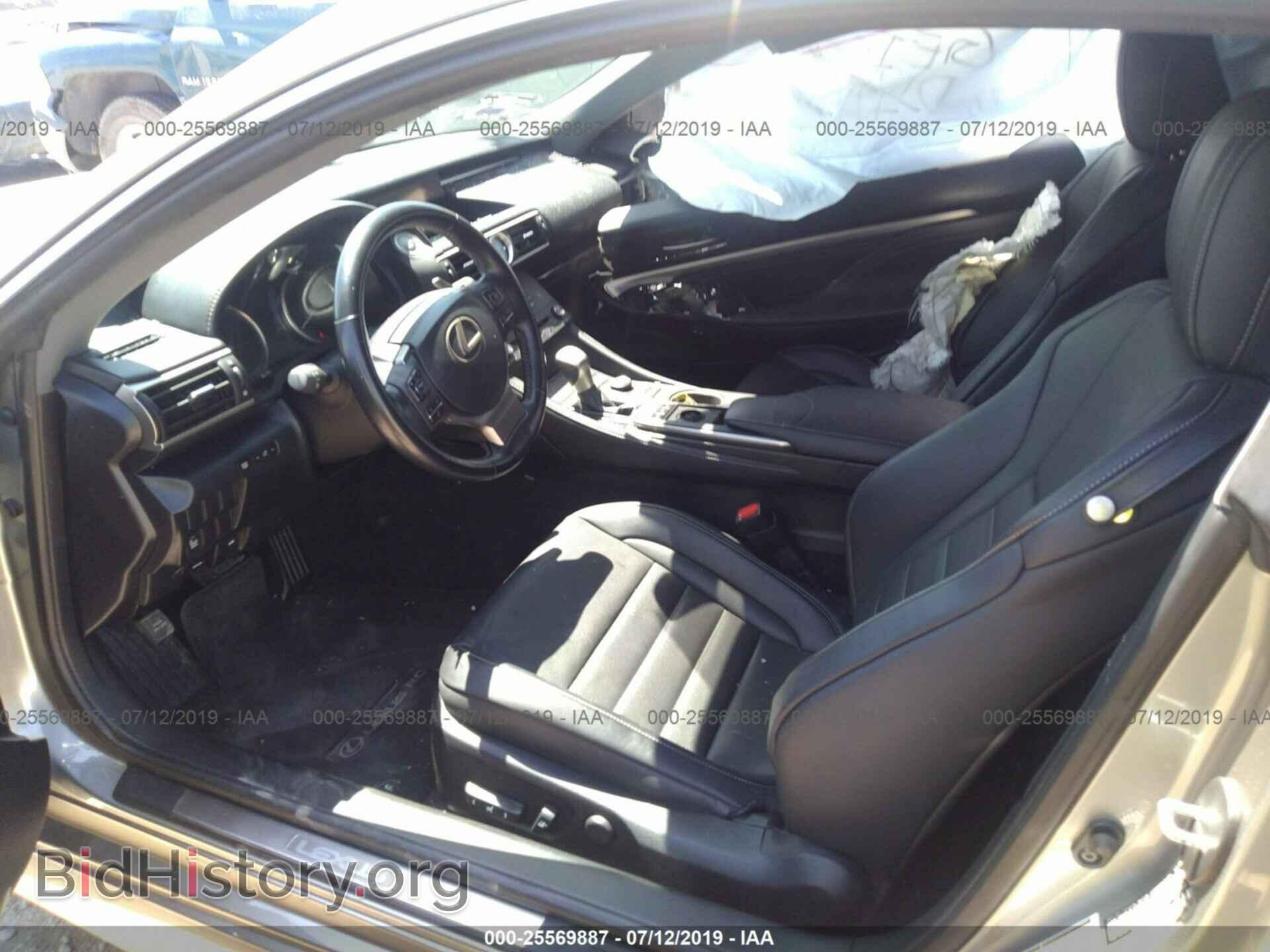 2016 LEXUS RC - VIN: JTHHA5BC2G5002185 - Фото 5