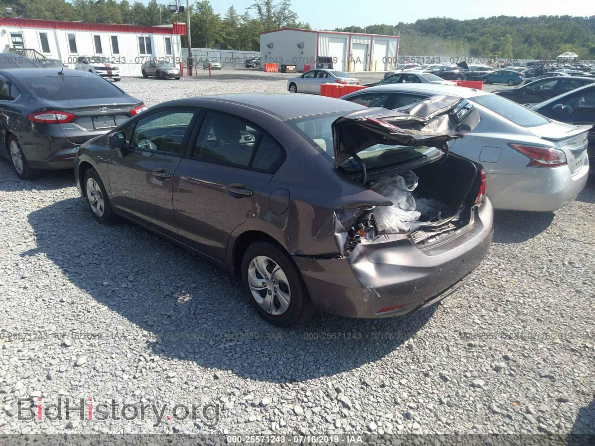 2013 HONDA CIVIC - VIN: 19XFB2F51DE290362 - Фото 3