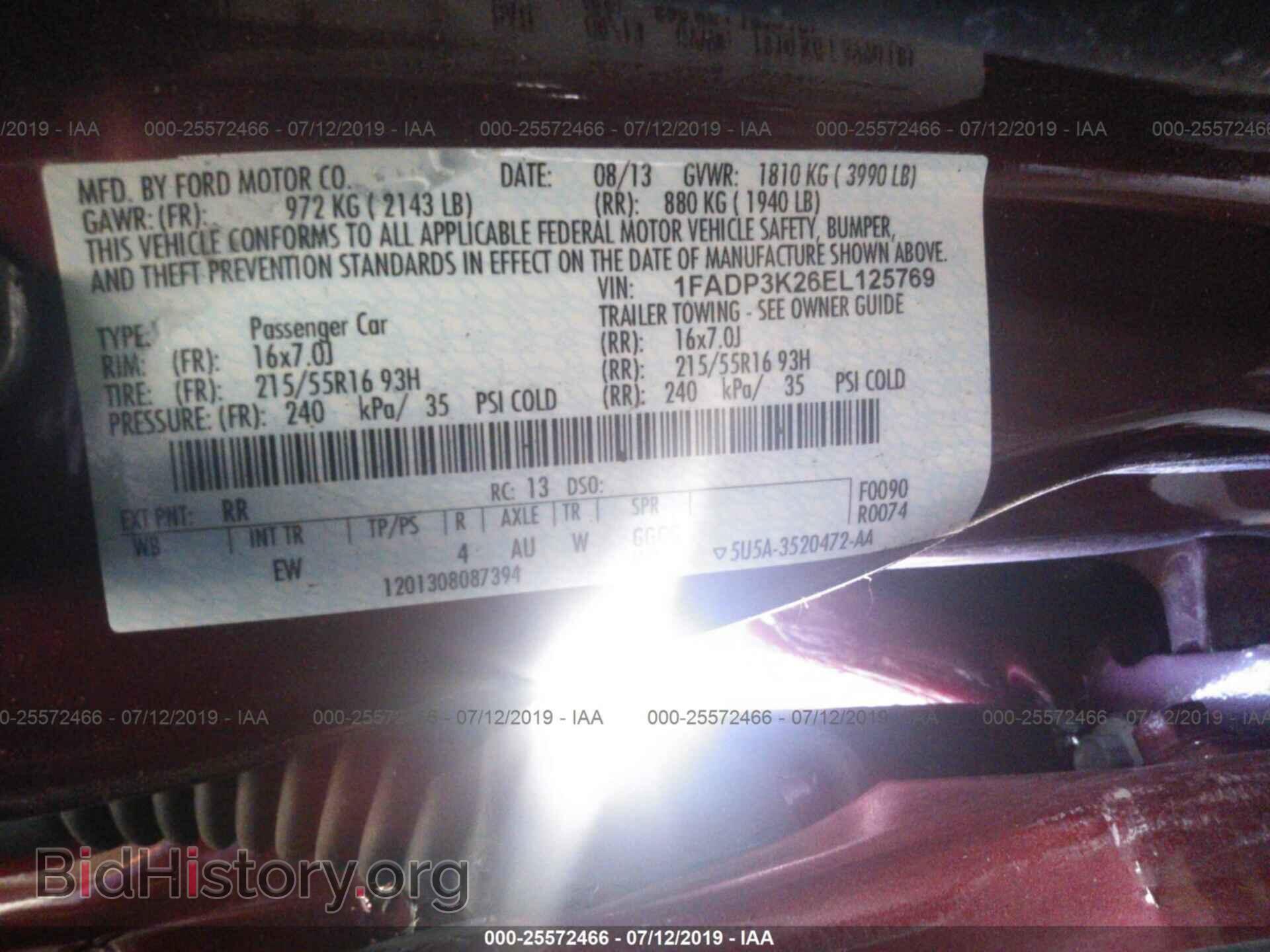2014 FORD FOCUS - VIN: 1FADP3K26EL125769 - Photo 9