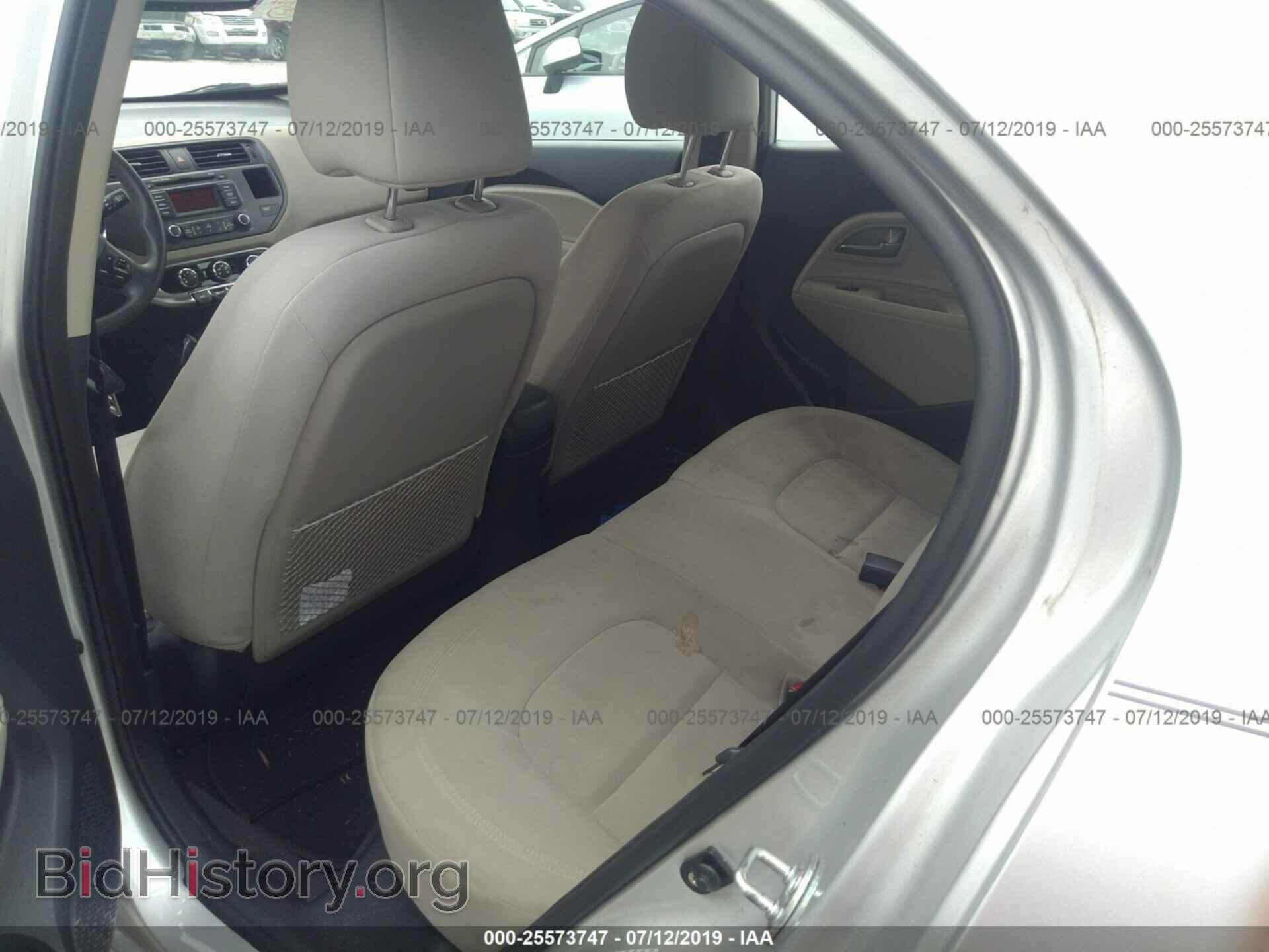 2012 KIA RIO - VIN: KNADN5A33C6004535 - Фото 8