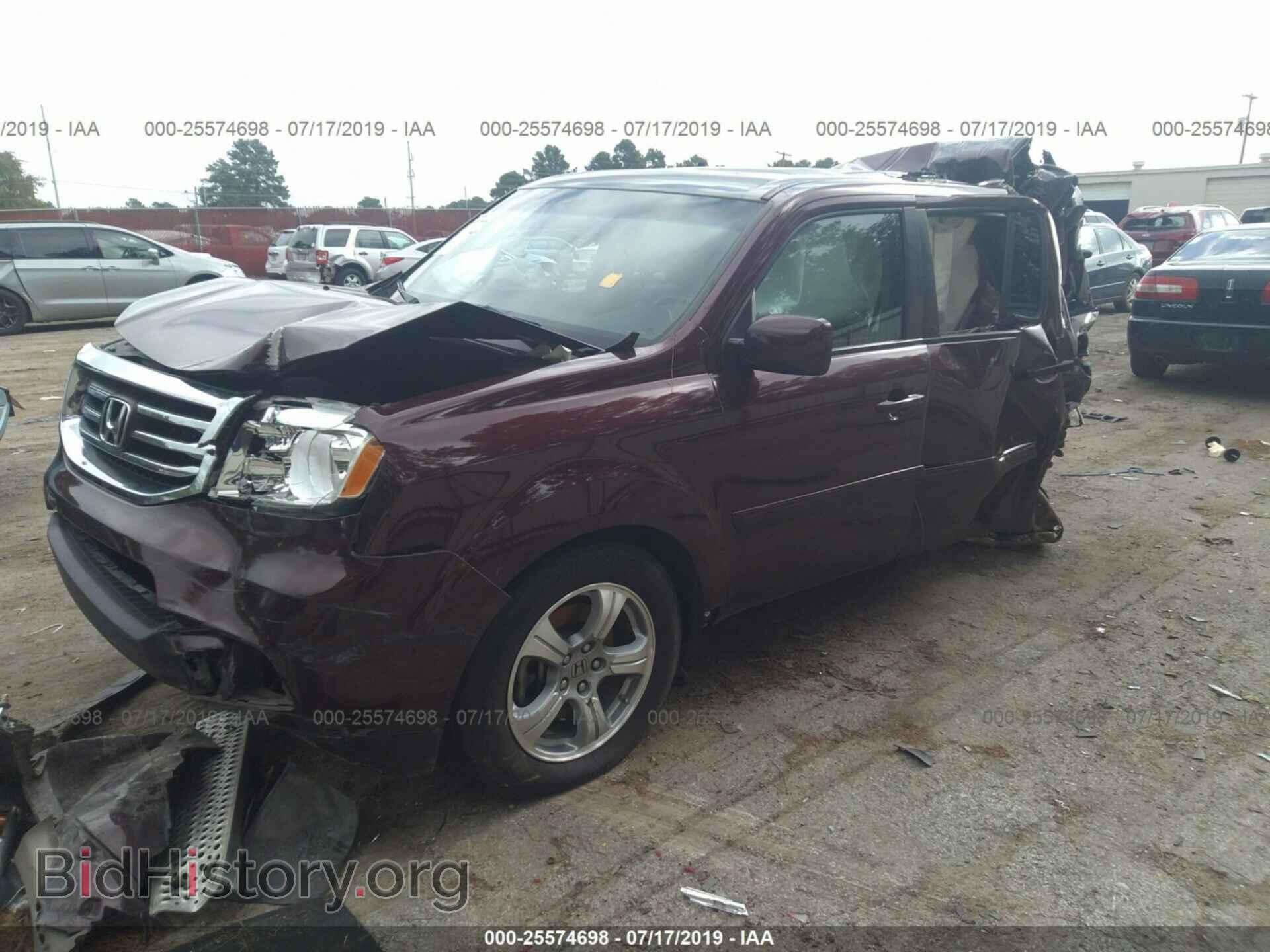 2014 HONDA PILOT - VIN: 5FNYF3H44EB001381 - Фото 2