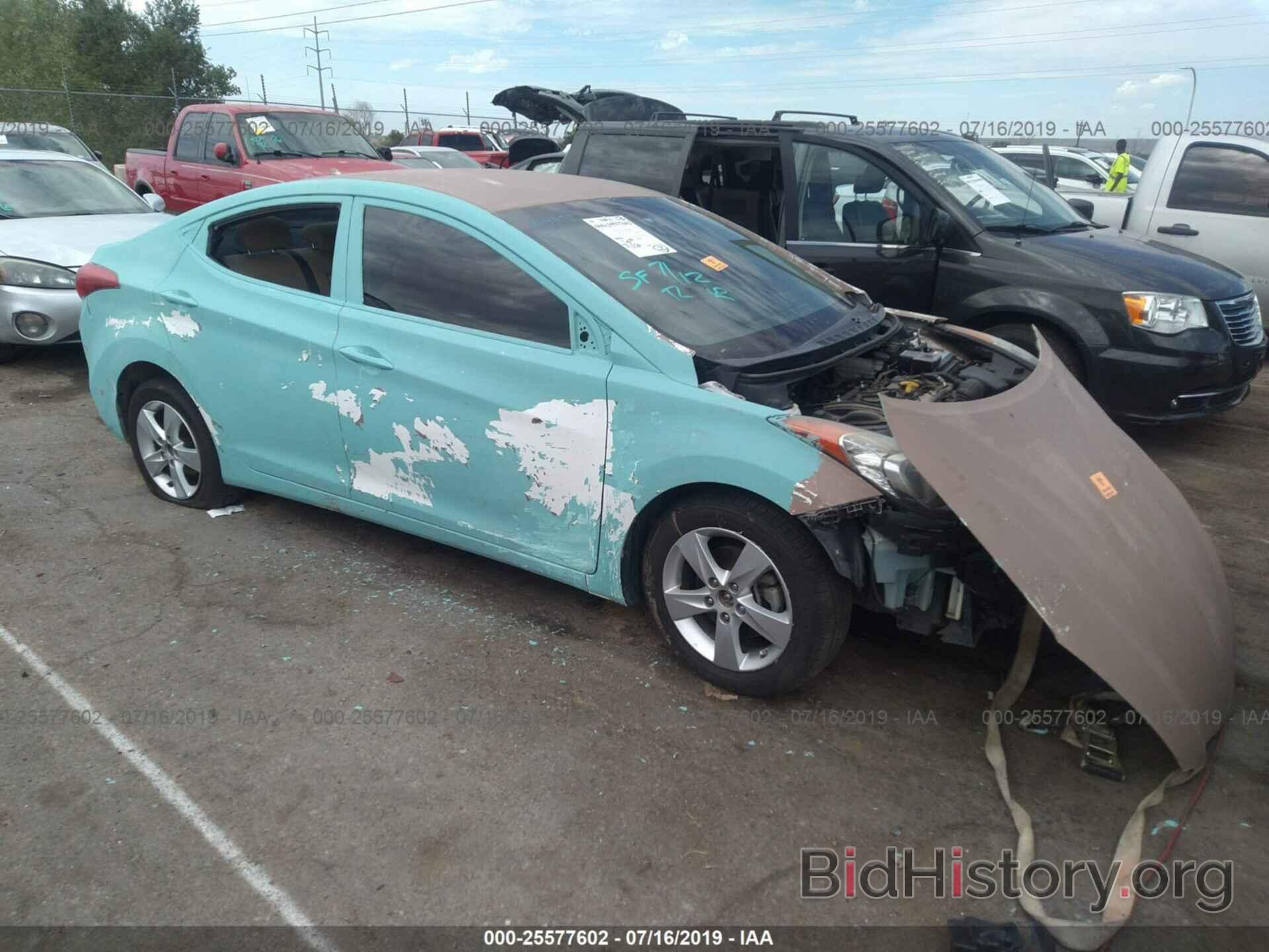 Photo 5NPDH4AEXDH304506 - HYUNDAI ELANTRA 2013