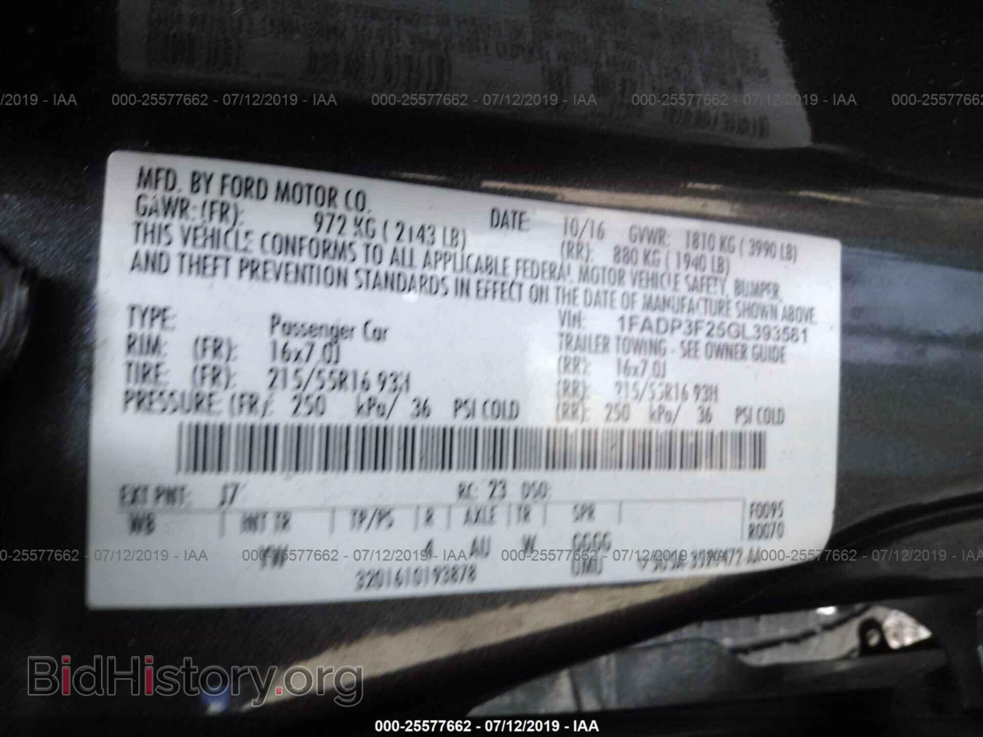 2016 FORD FOCUS - VIN: 1FADP3F25GL393581 - Photo 9