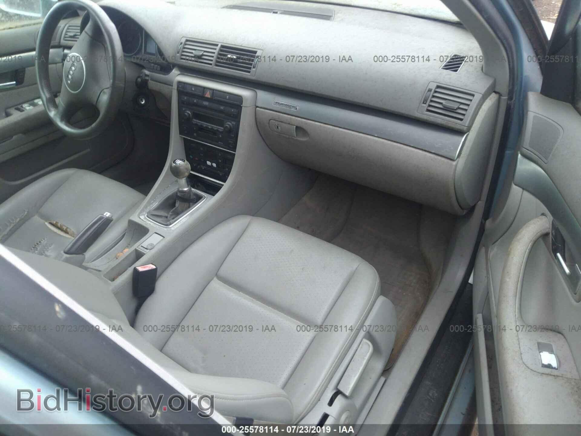 2002 AUDI A4 - VIN: WAUVC68E92A214625 - Фото 5