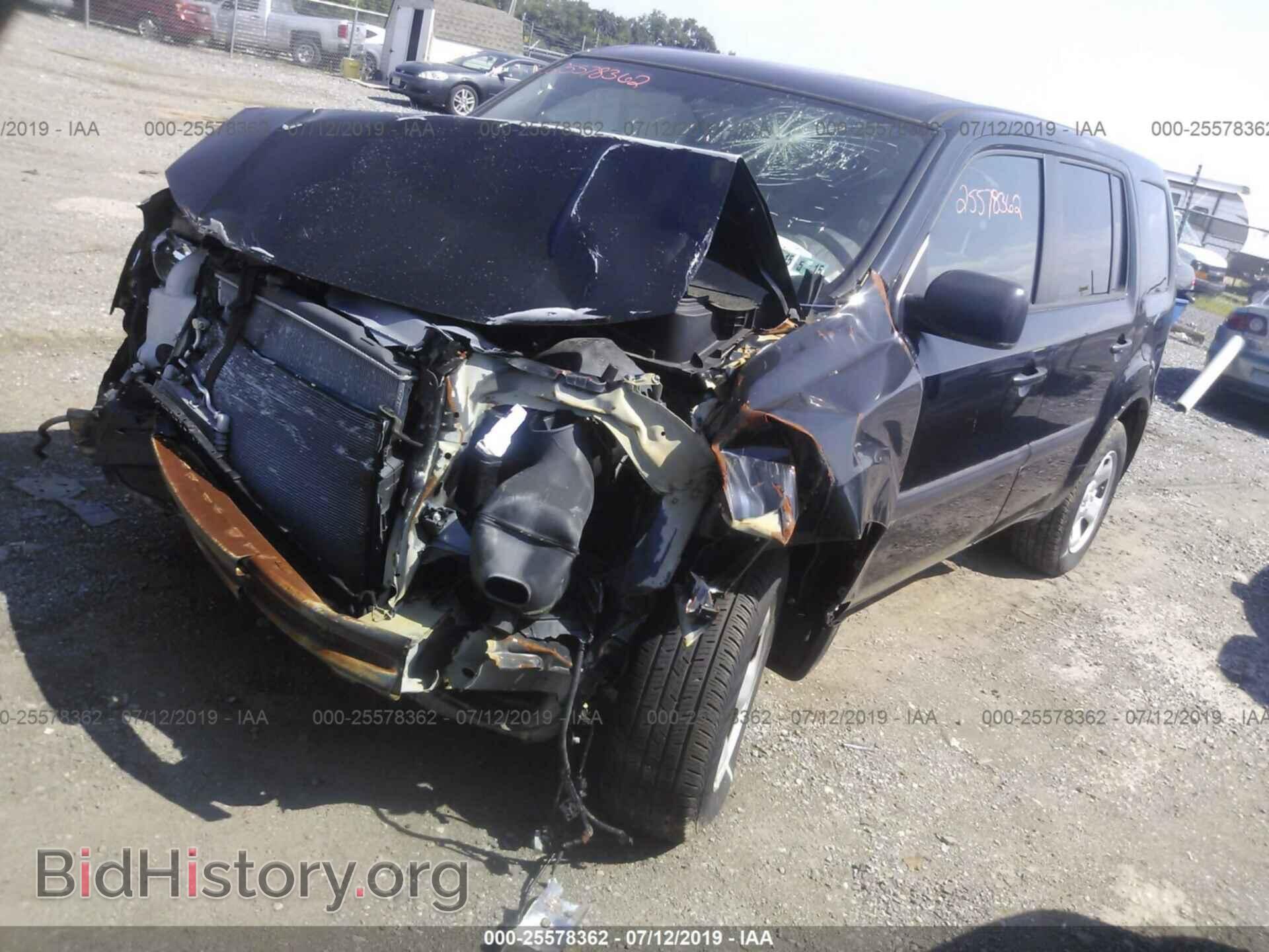 2014 HONDA PILOT - VIN: 5FNYF4H2XEB024443 - Фото 2