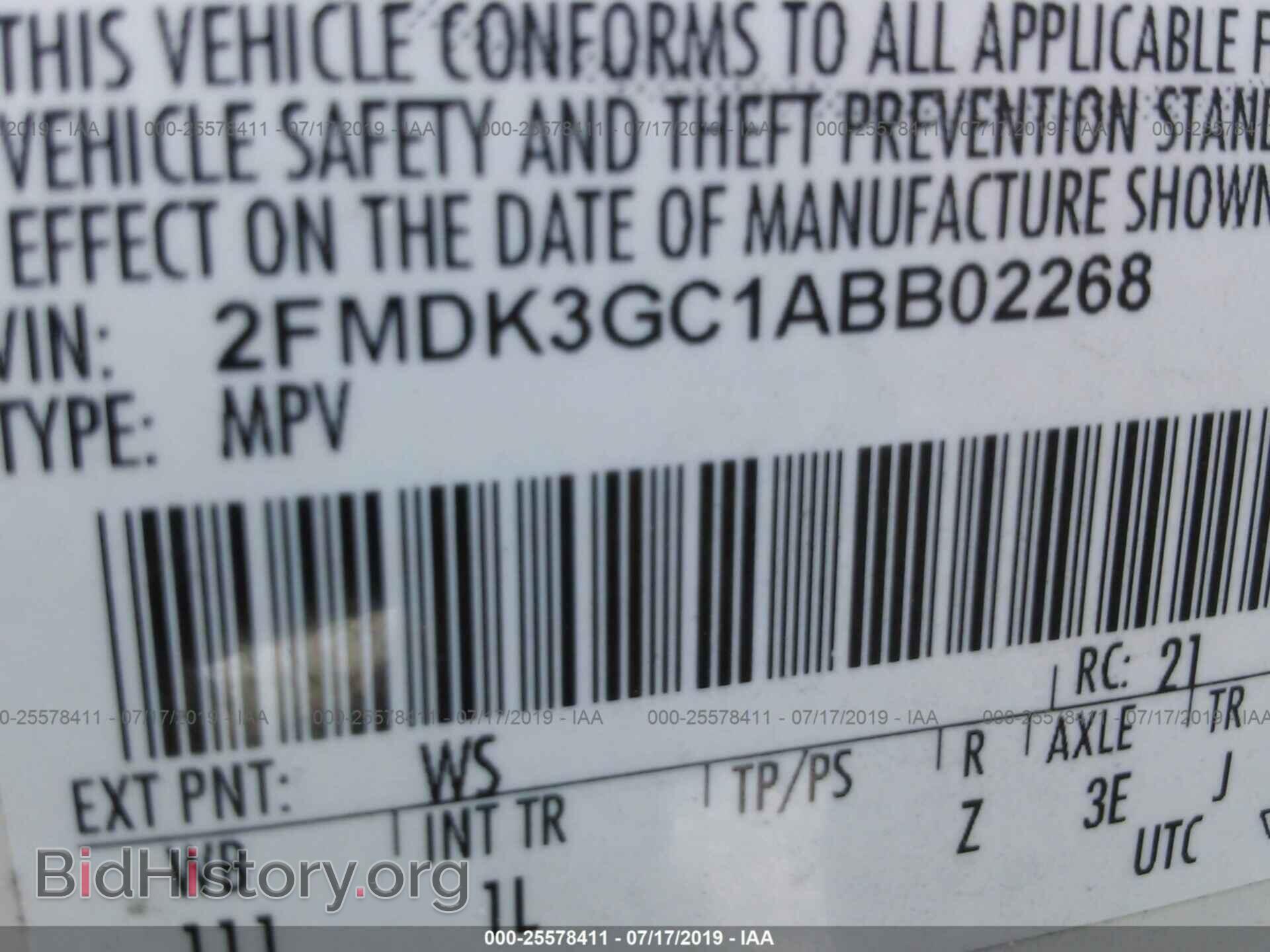 2010 FORD EDGE - VIN: 2FMDK3GC1ABB02268 - Photo 9