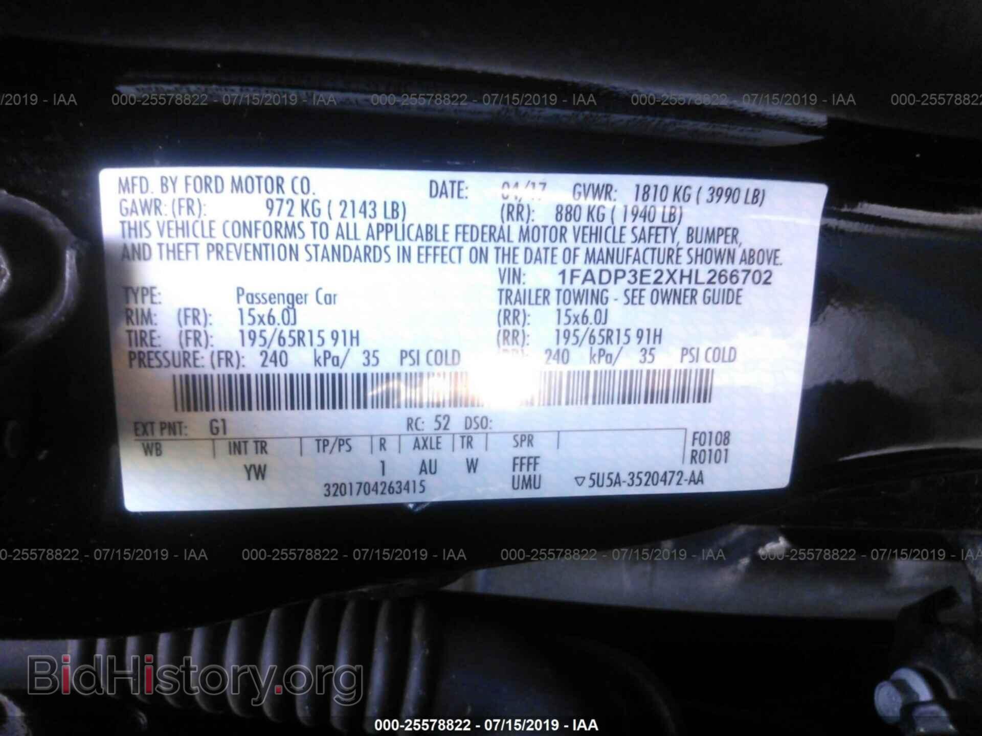 2017 FORD FOCUS - VIN: 1FADP3E2XHL266702 - Photo 9