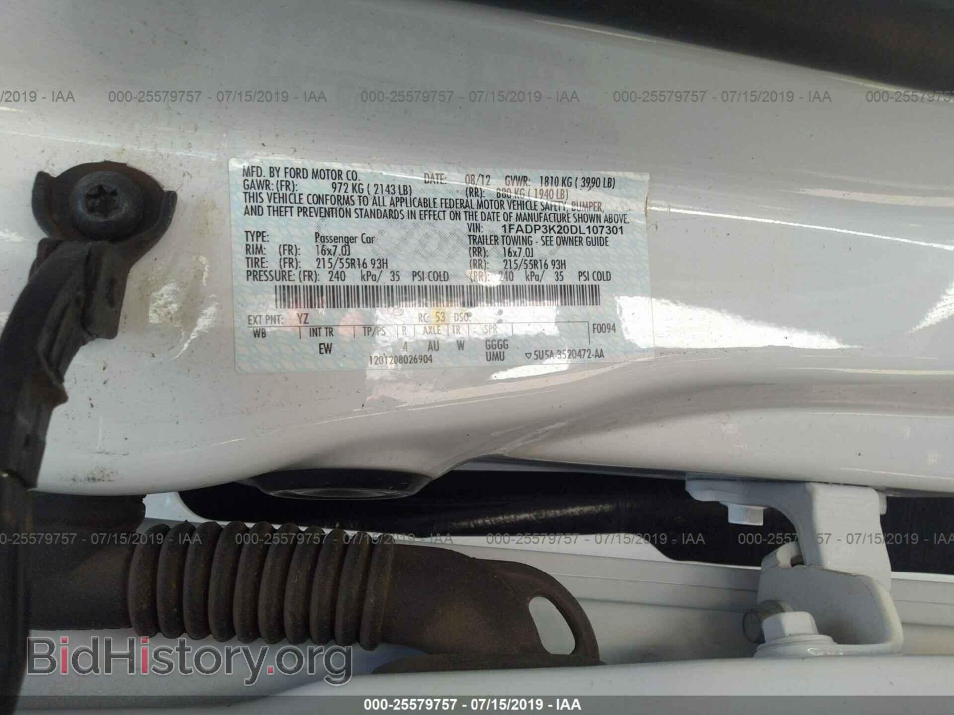 2013 FORD FOCUS - VIN: 1FADP3K20DL107301 - Photo 9