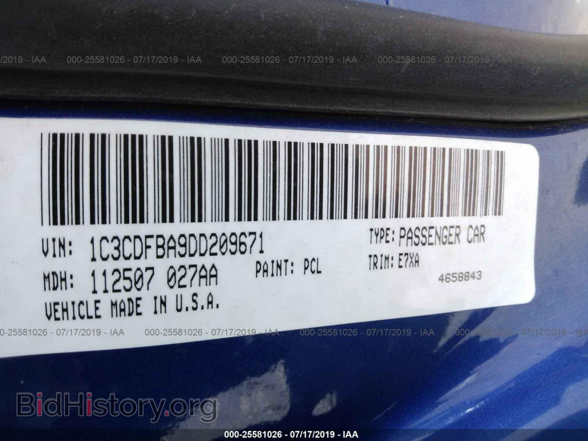 2013 DODGE DART - VIN: 1C3CDFBA9DD209671 - Фото 9