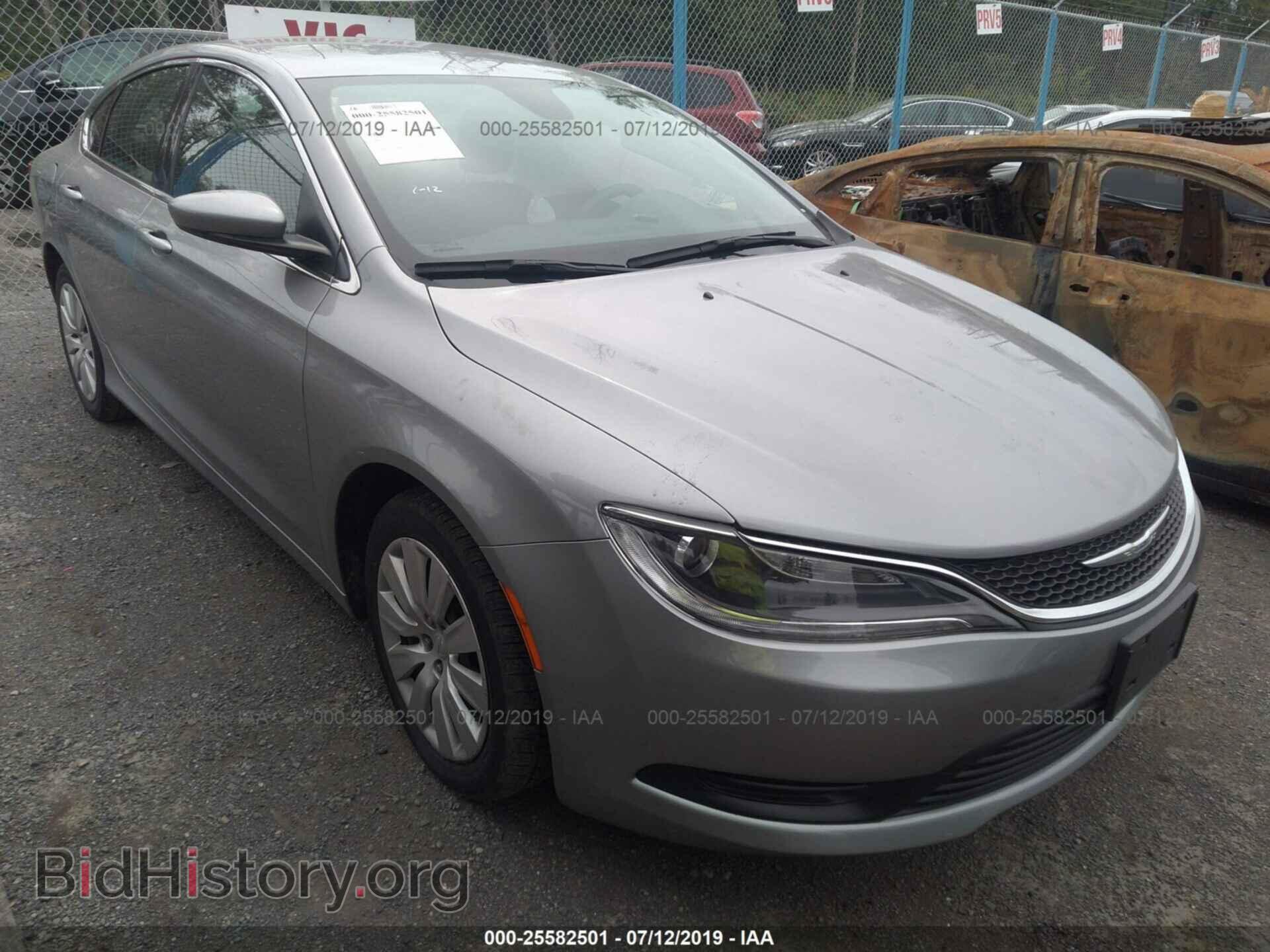Фотография 1C3CCCFBXGN121781 - CHRYSLER 200 2016