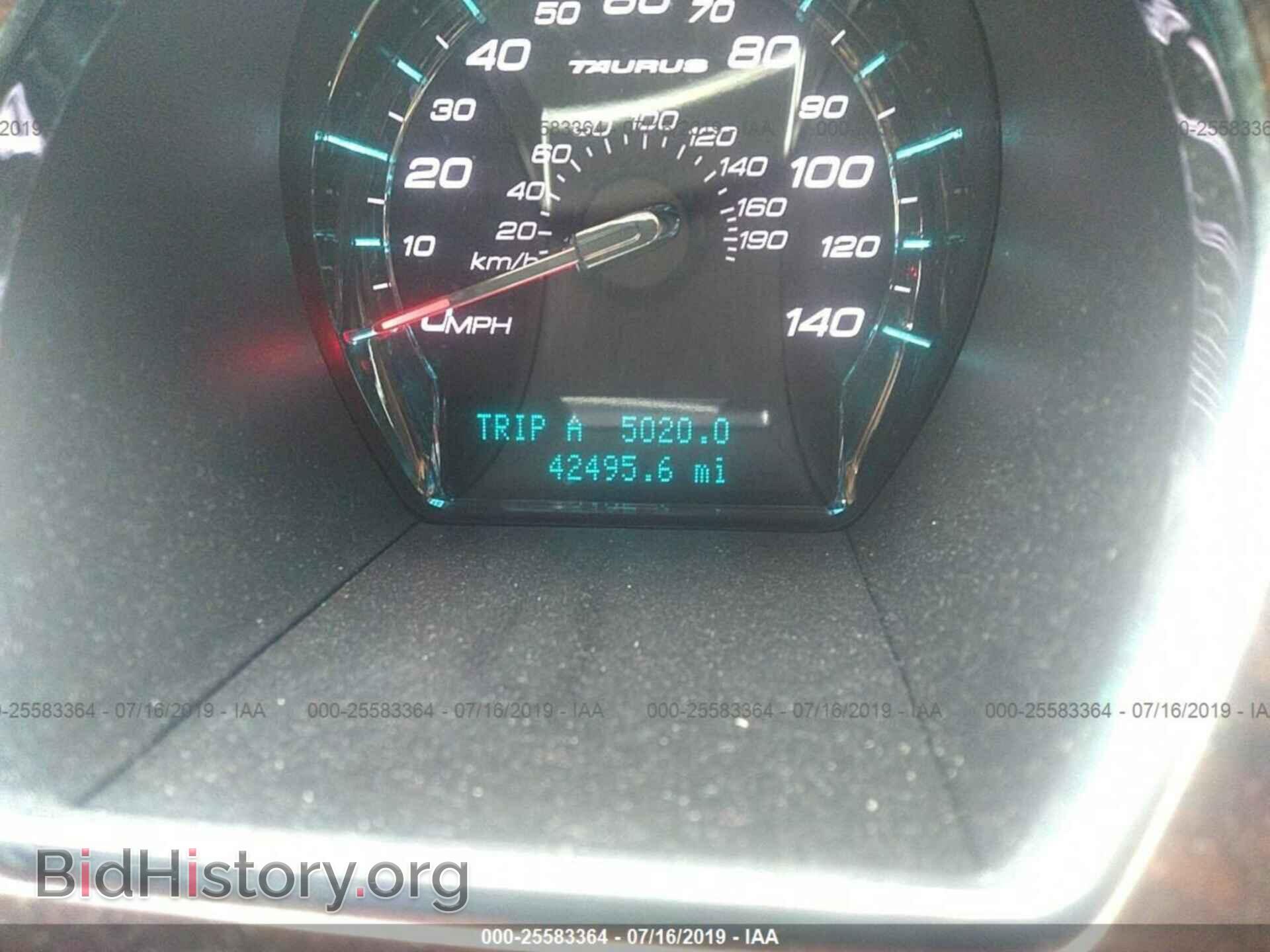 2012 FORD TAURUS - VIN: 1FAHP2FW7CG106209 - Фото 7