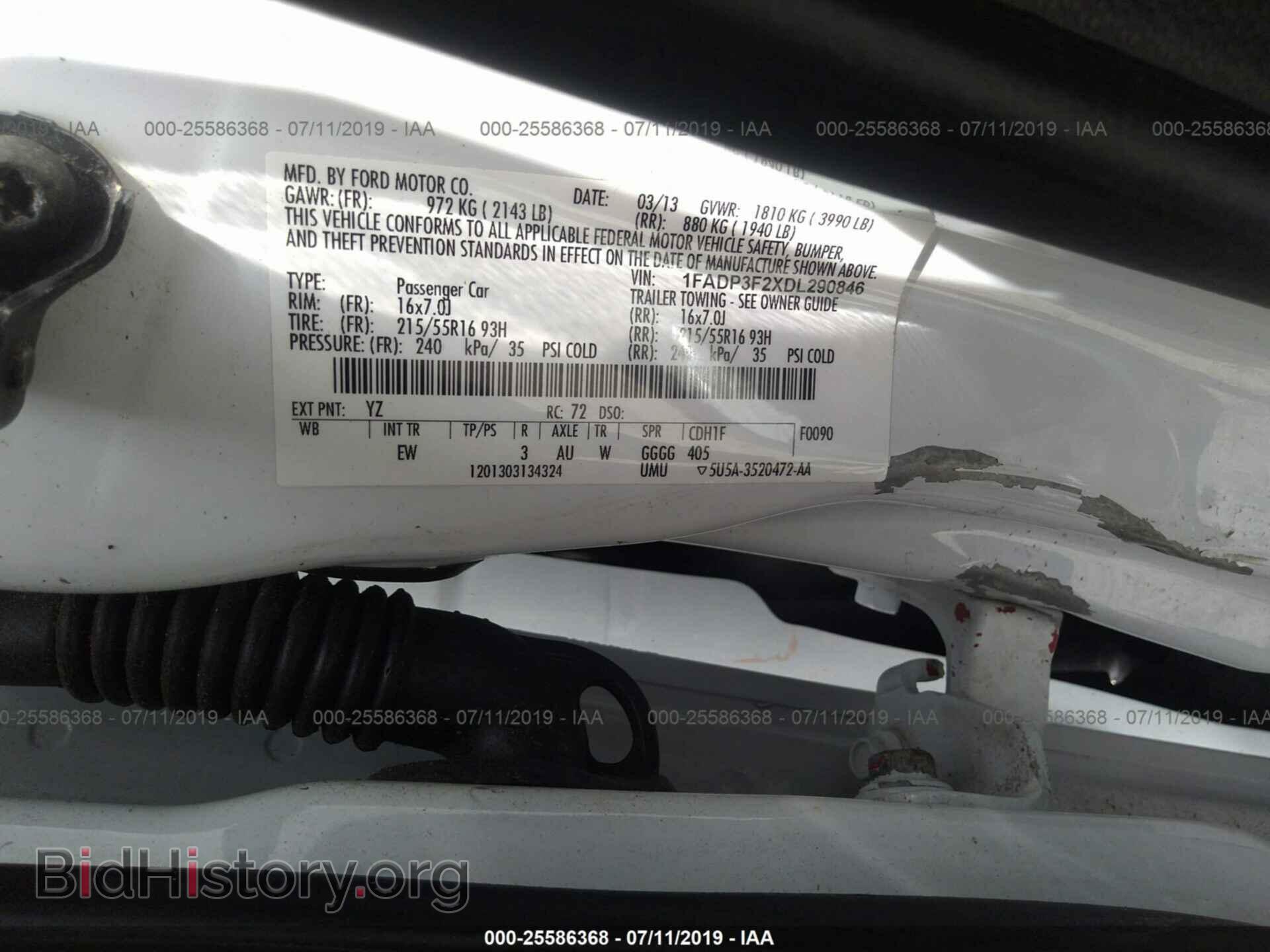 2013 FORD FOCUS - VIN: 1FADP3F2XDL290846 - Photo 9