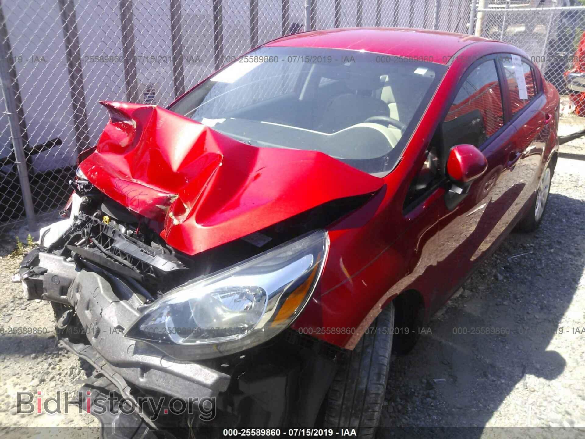 2013 KIA RIO - VIN: KNADN4A37D6315929 - Фото 2