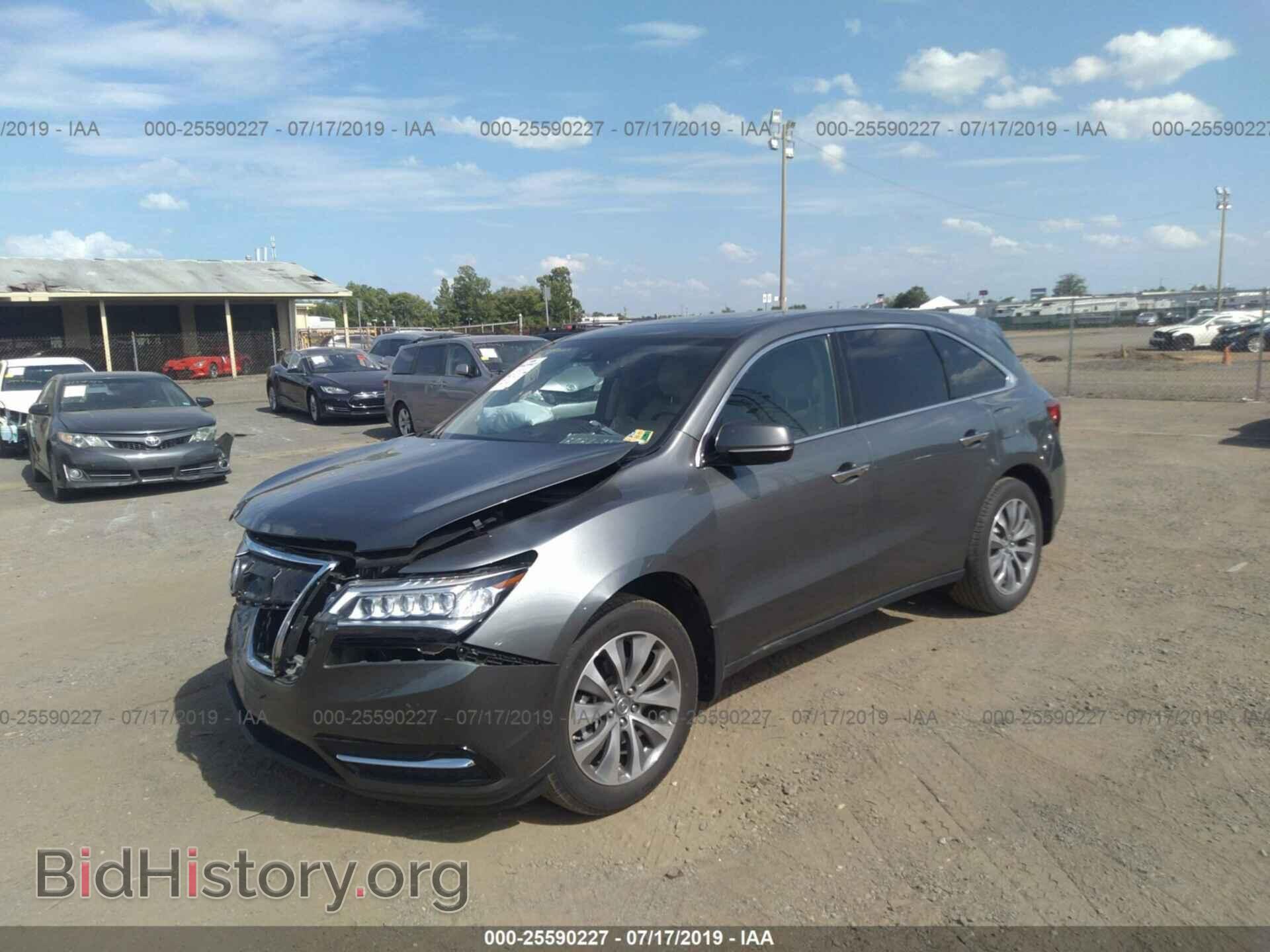 2016 ACURA MDX - VIN: 5FRYD3H67GB009337 - Фото 2