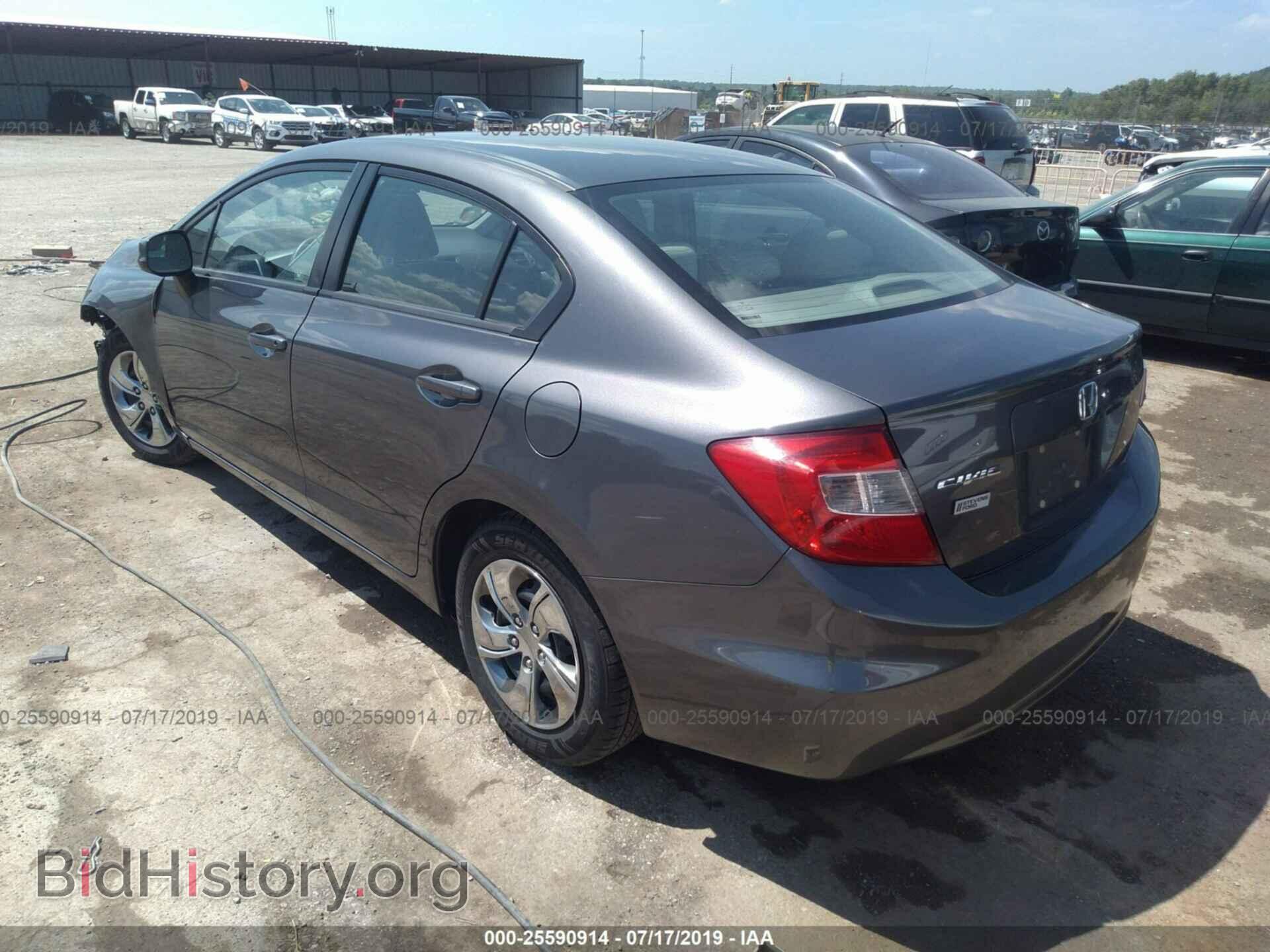 2012 HONDA CIVIC - VIN: 2HGFB2F5XCH501840 - Фото 3