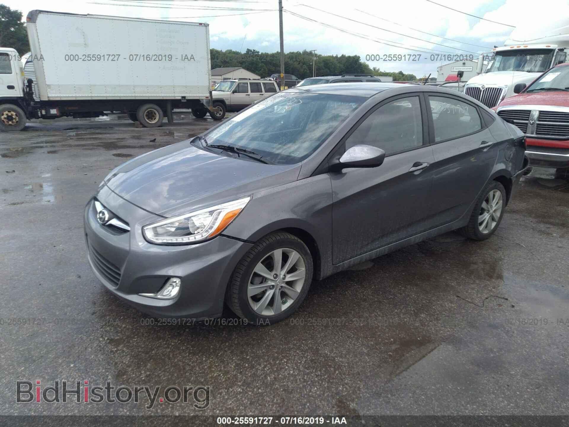 2014 HYUNDAI ACCENT - VIN: KMHCU4AE3EU748370 - Фото 2