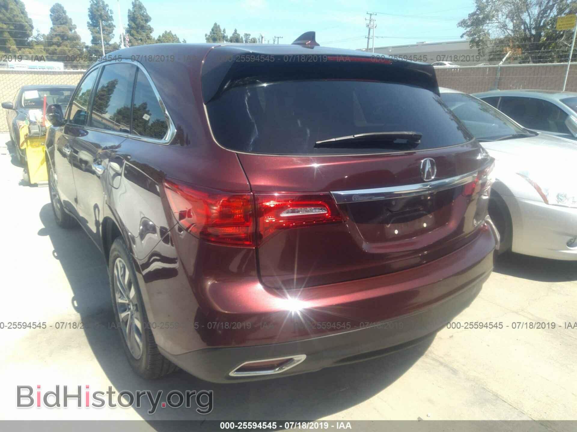 2014 ACURA MDX - VIN: 5FRYD4H42EB007805 - Photo 3