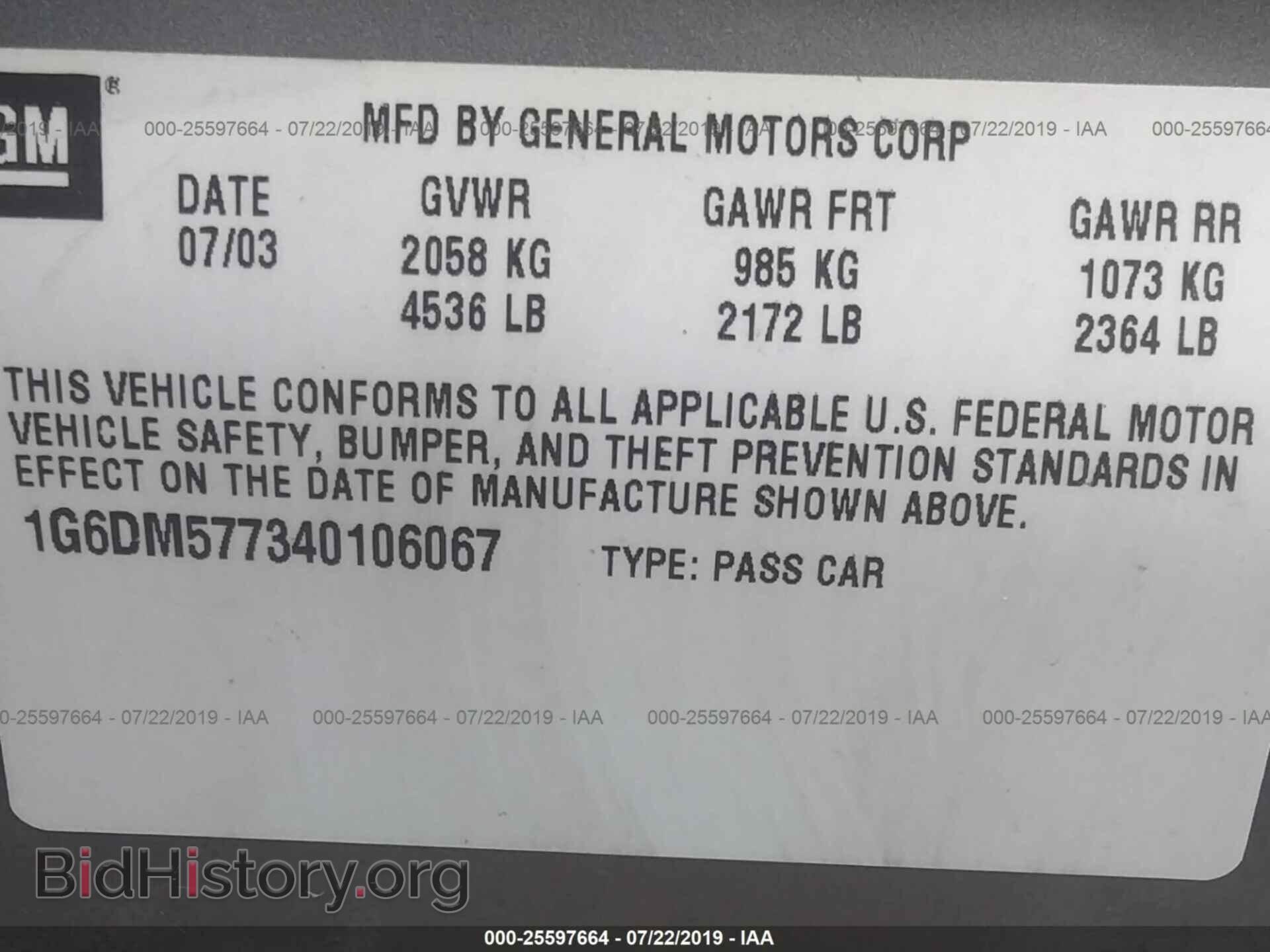 2004 CADILLAC CTS - VIN: 1G6DM577340106067 - Photo 9