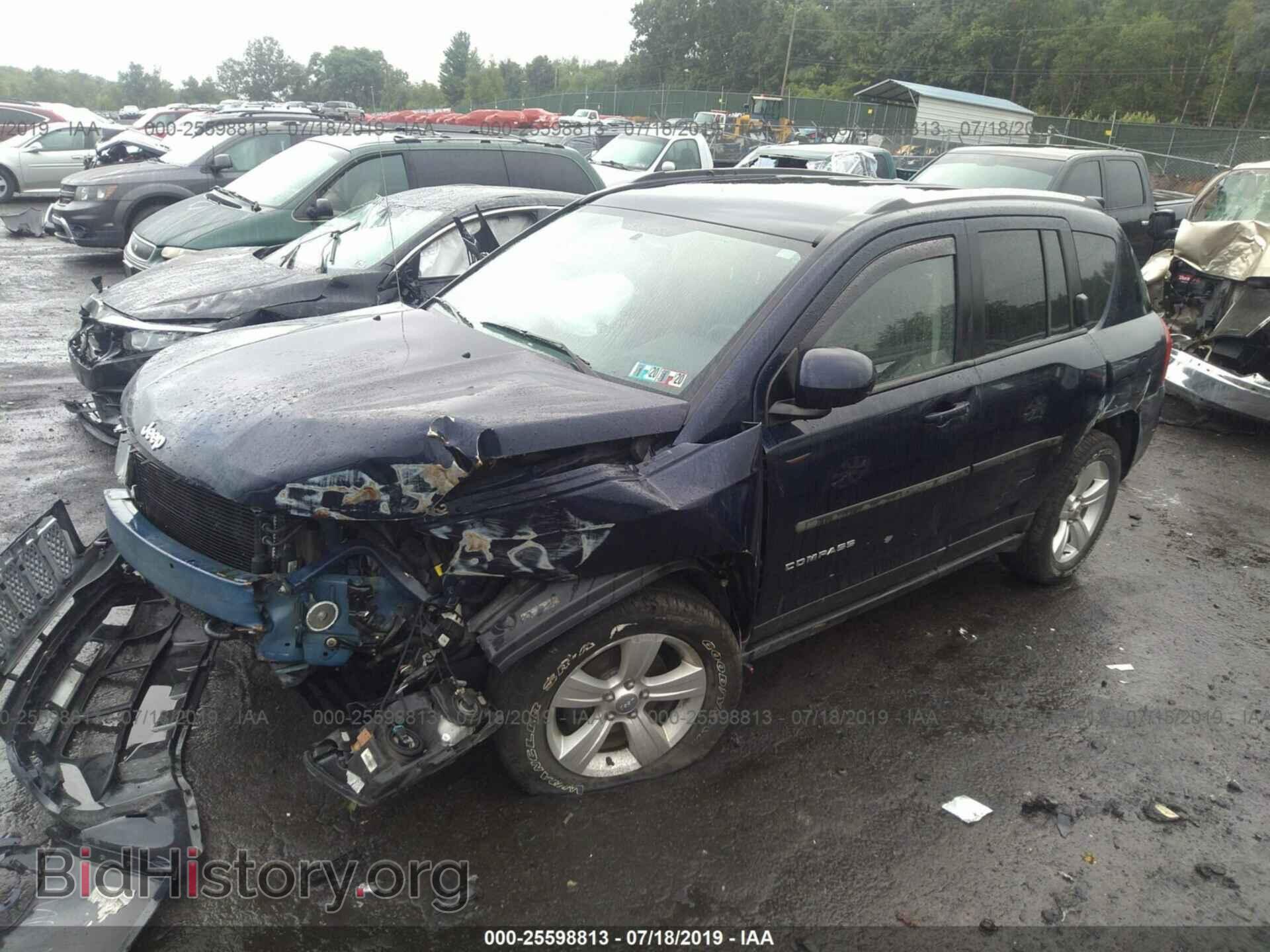 2014 JEEP COMPASS - VIN: 1C4NJDEB5ED762437 - Фото 2
