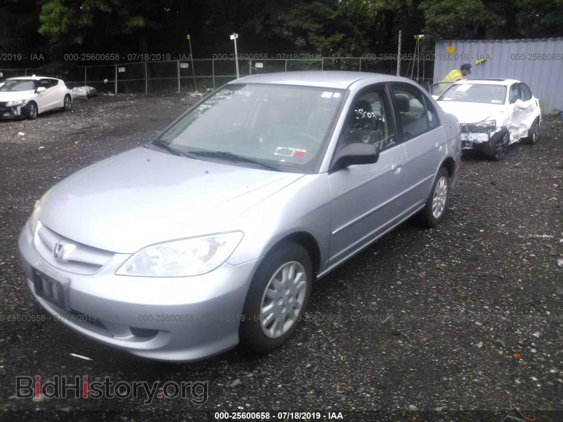 2005 HONDA CIVIC - VIN: 2HGES16565H523276 - Фото 2