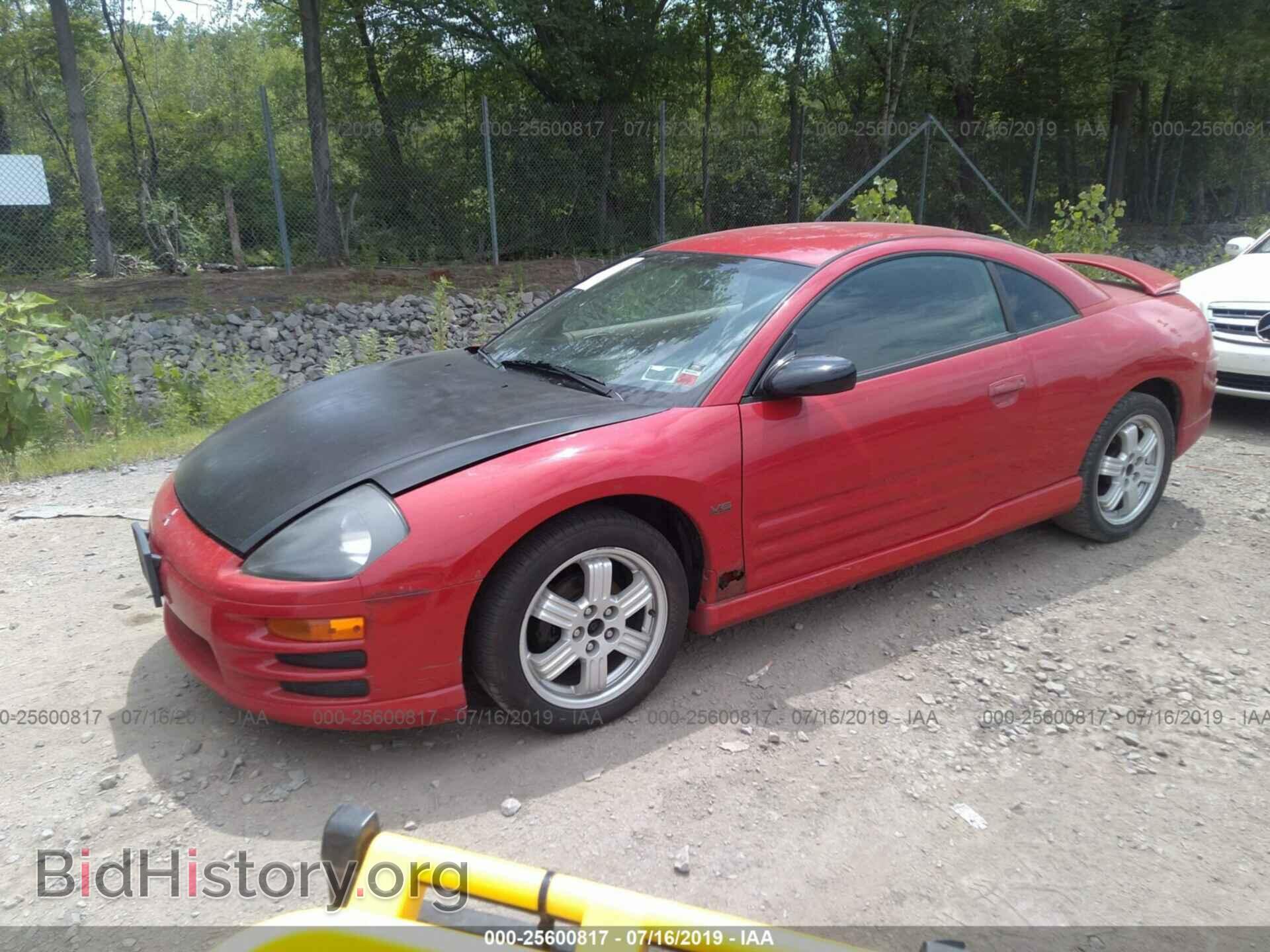 2001 MITSUBISHI ECLIPSE - VIN: 4A3AC84H11E028479 - Фото 2