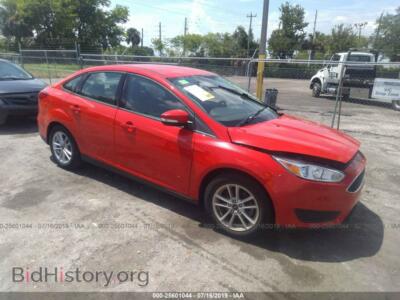 2016 Ford FOCUS, red — VIN 1FADP3F24GL290846, IAAI