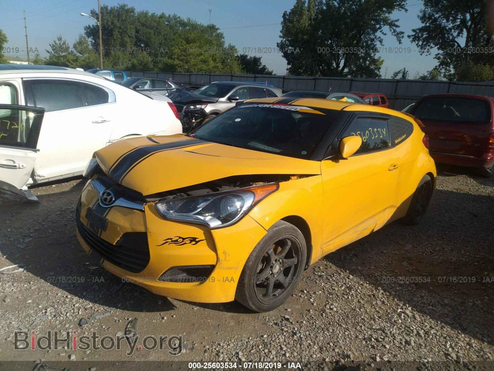 2013 HYUNDAI VELOSTER - VIN: KMHTC6AD9DU089084 - Фото 2