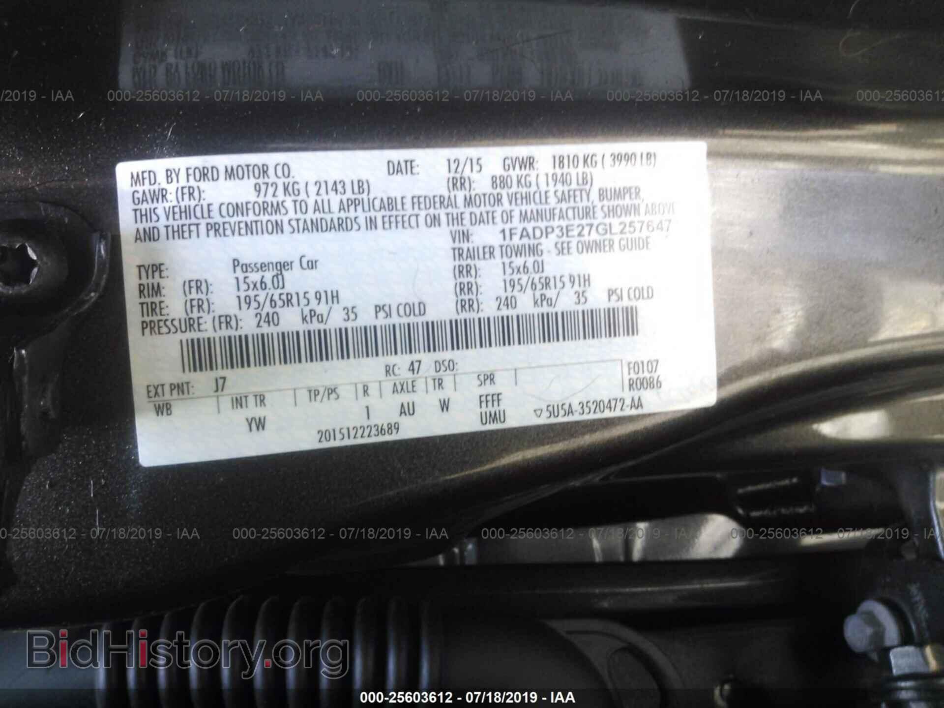 2016 FORD FOCUS - VIN: 1FADP3E27GL257647 - Photo 9